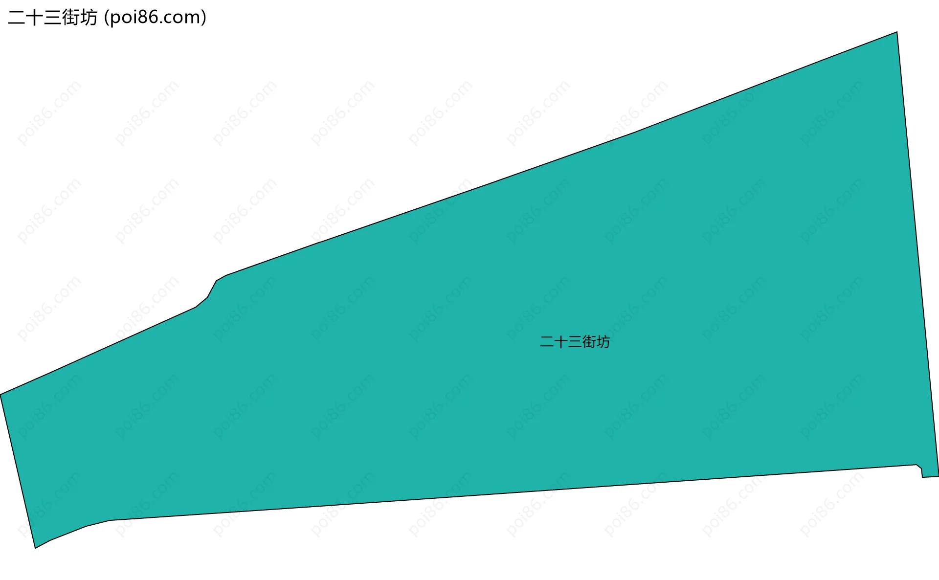 二十三街坊边界地图