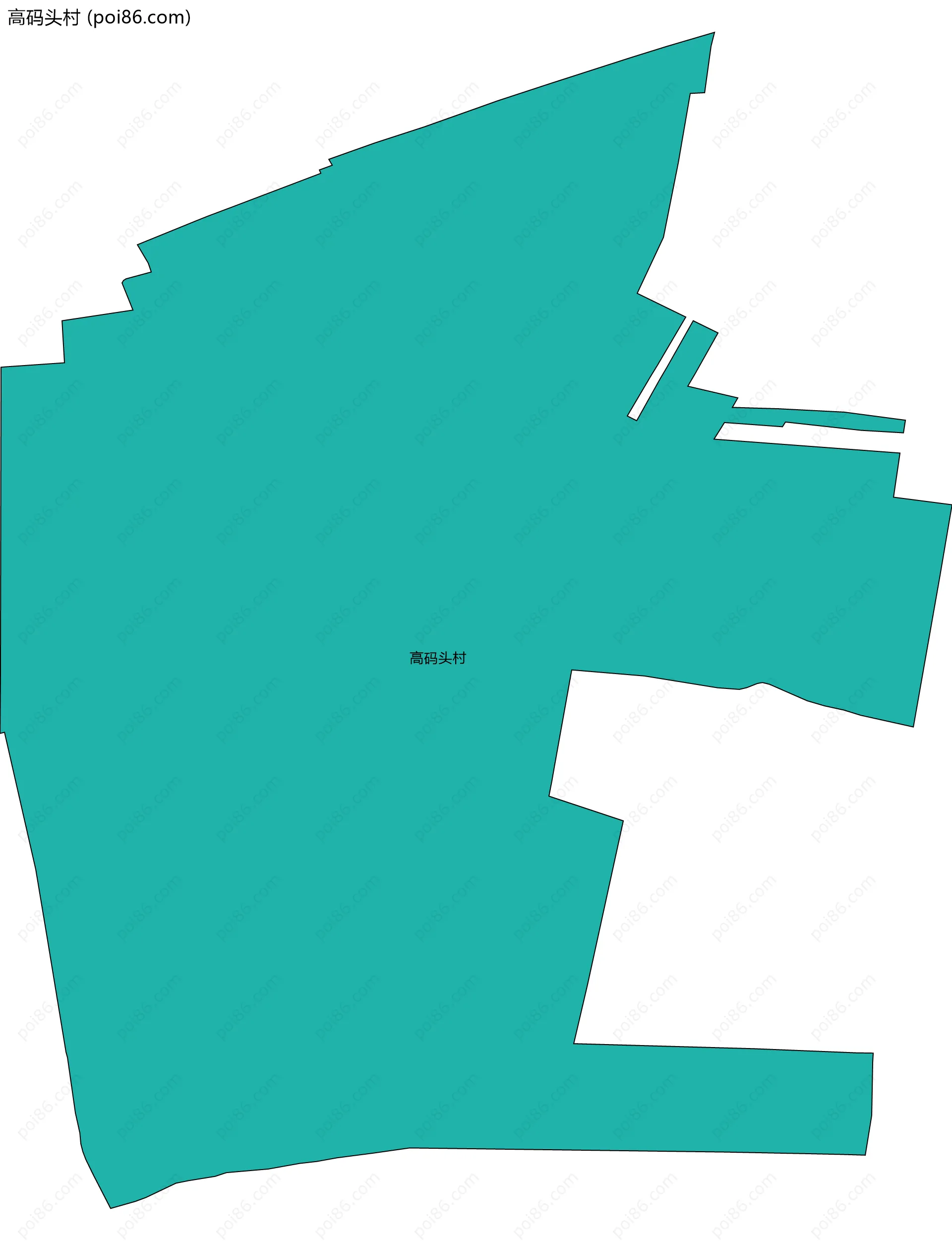 高码头村边界地图