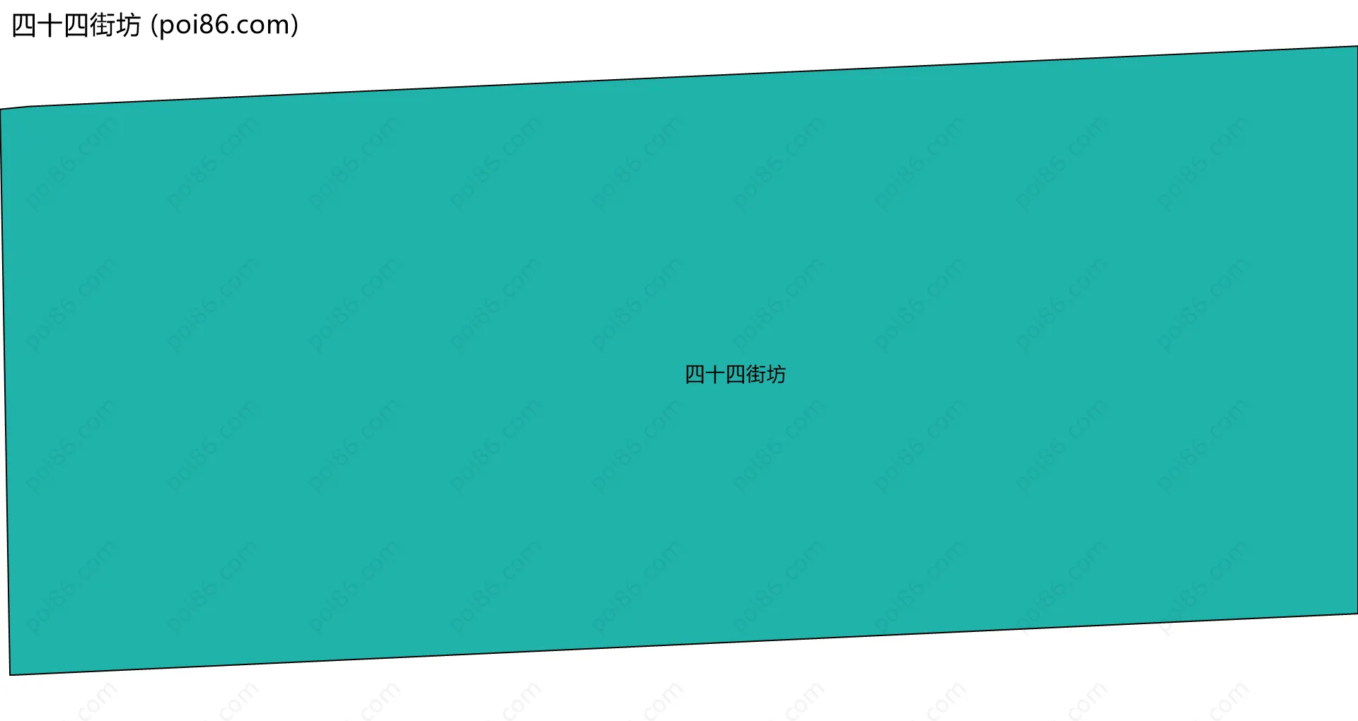 四十四街坊边界地图
