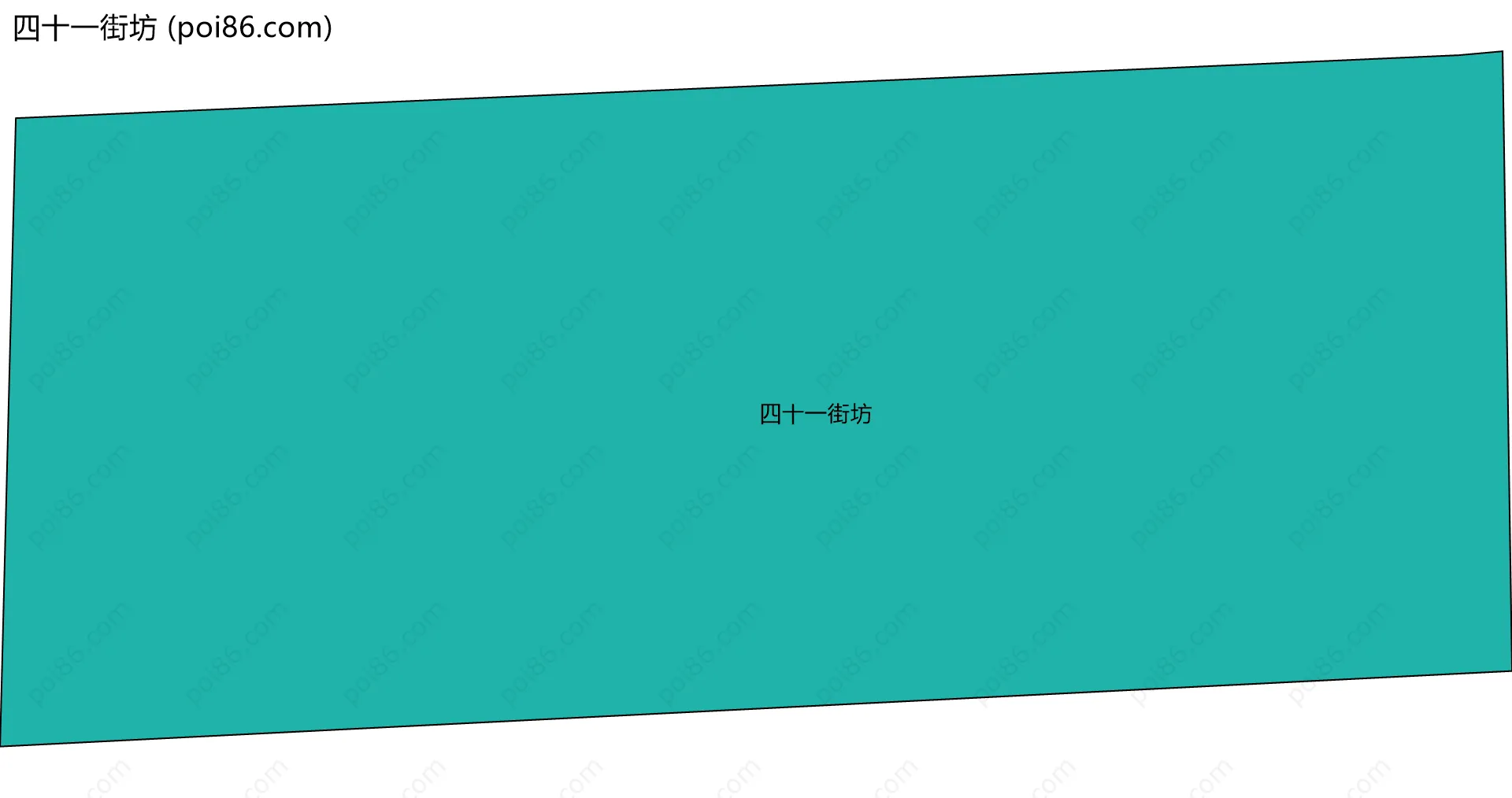 四十一街坊边界地图