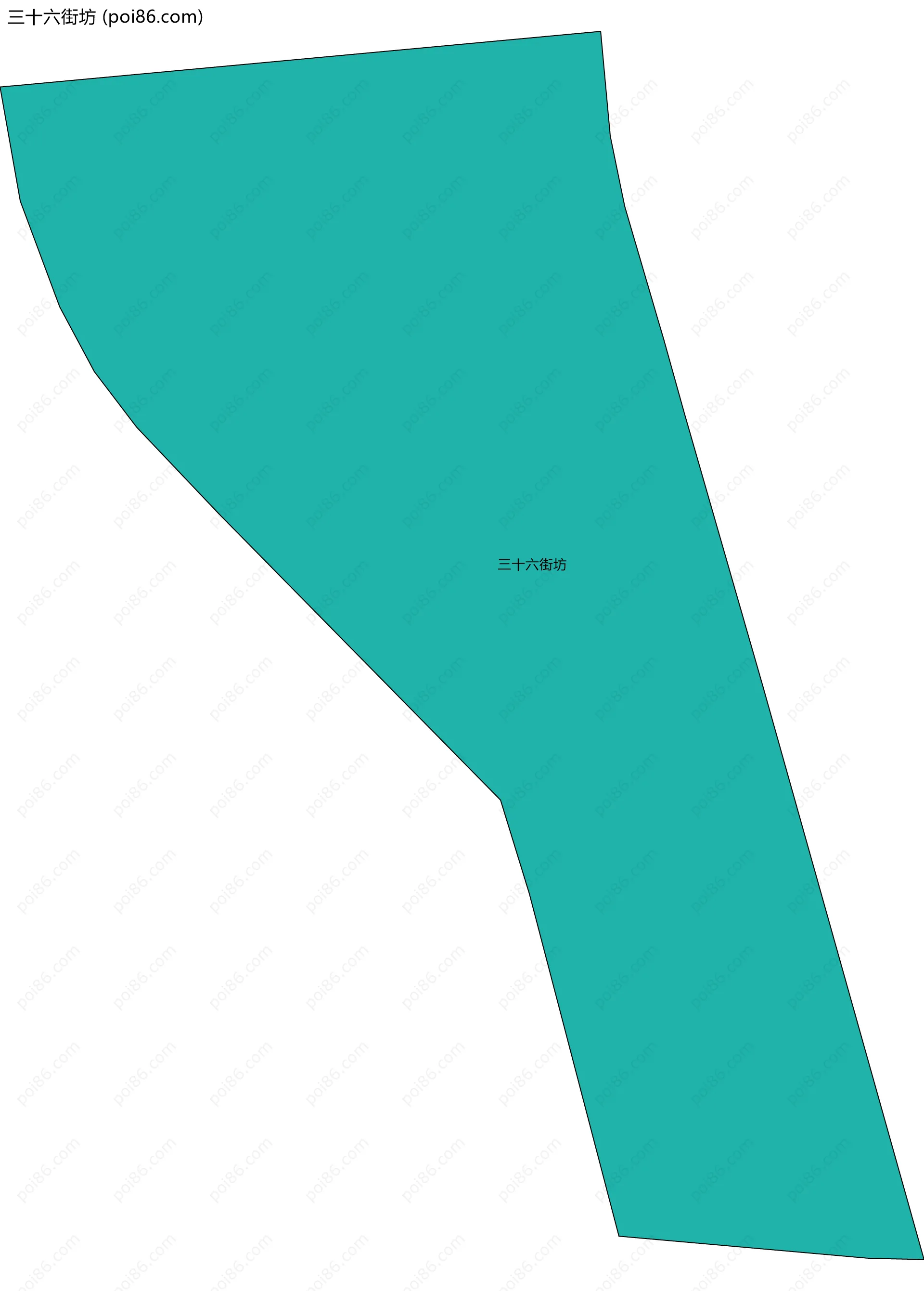 三十六街坊边界地图