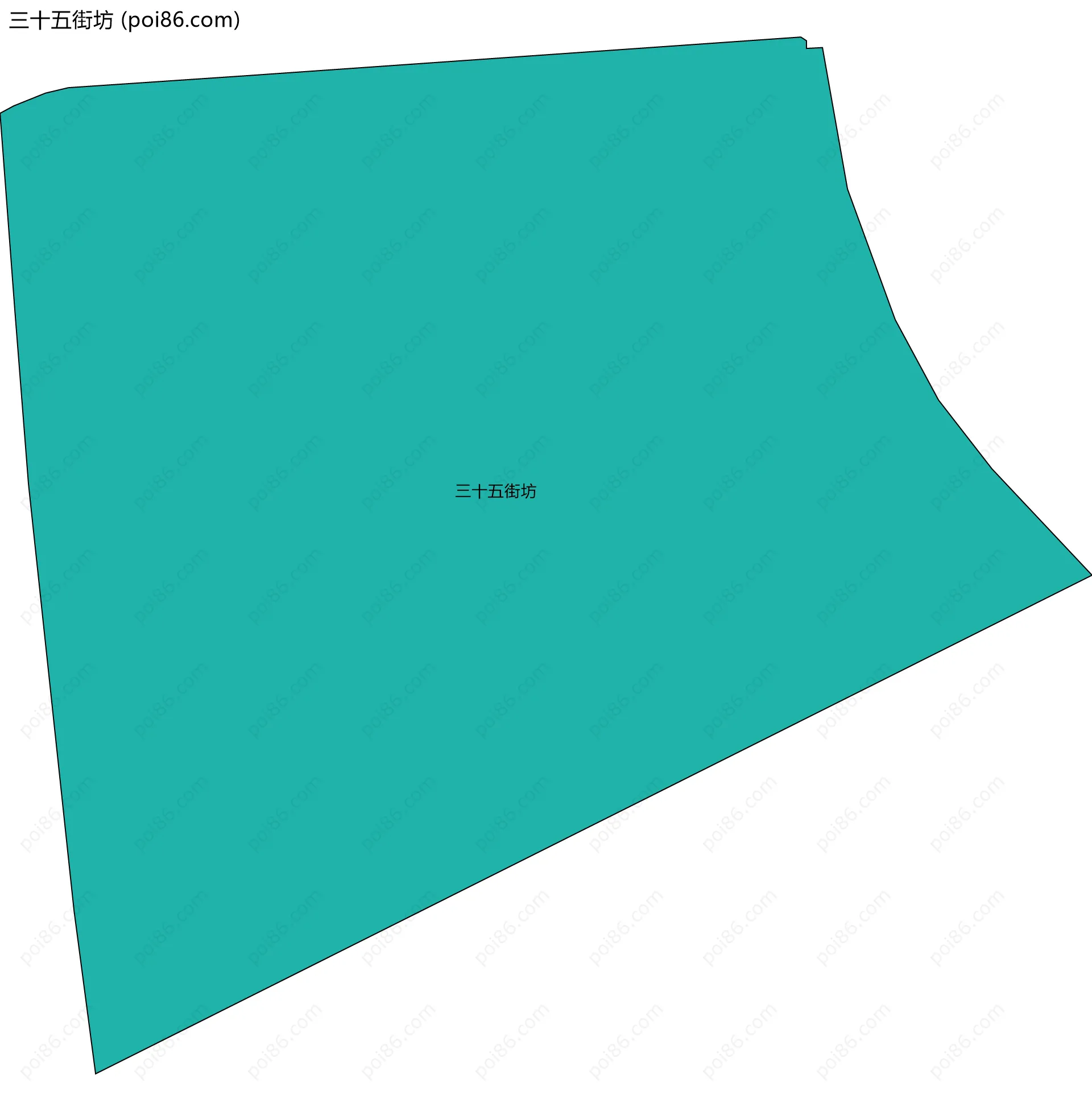 三十五街坊边界地图