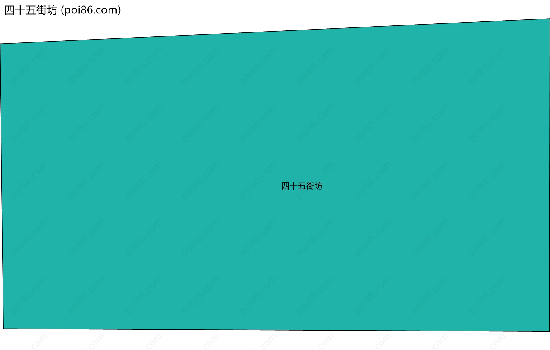 四十五街坊边界地图