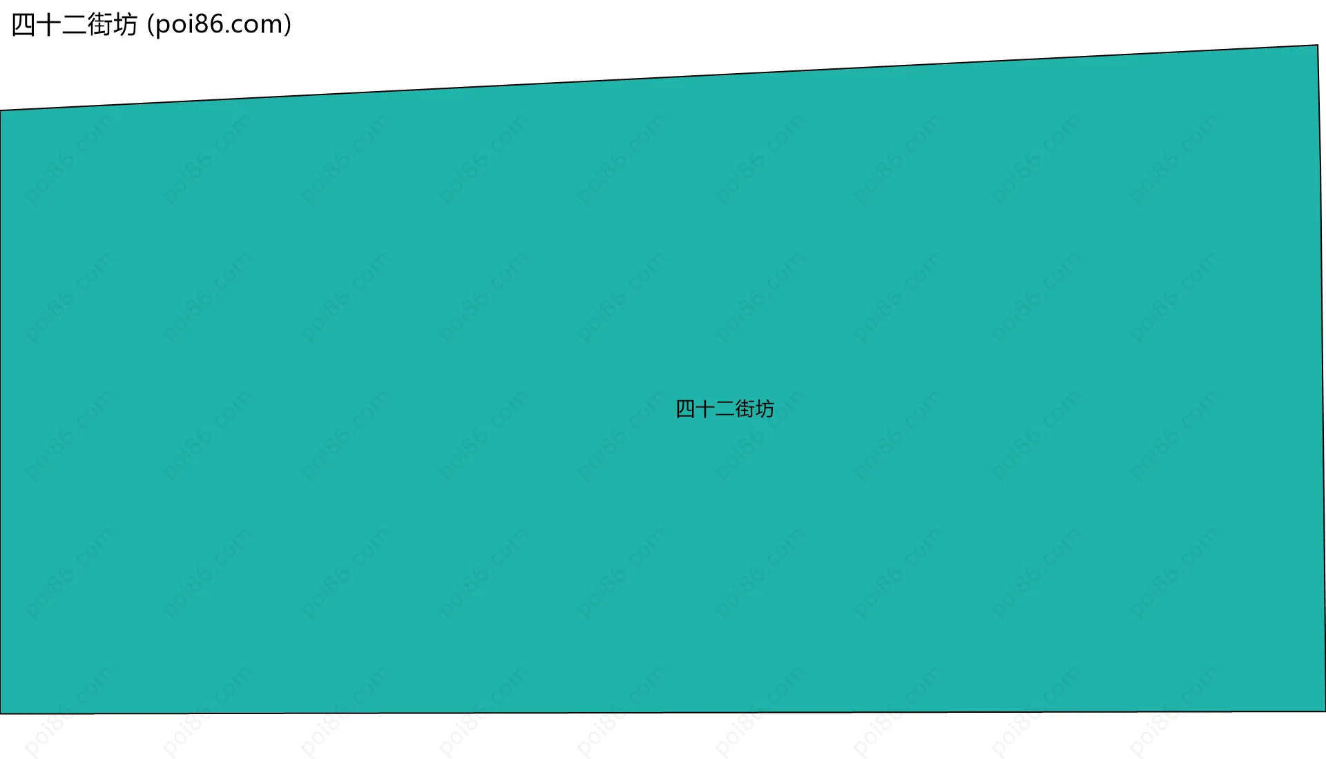 四十二街坊边界地图