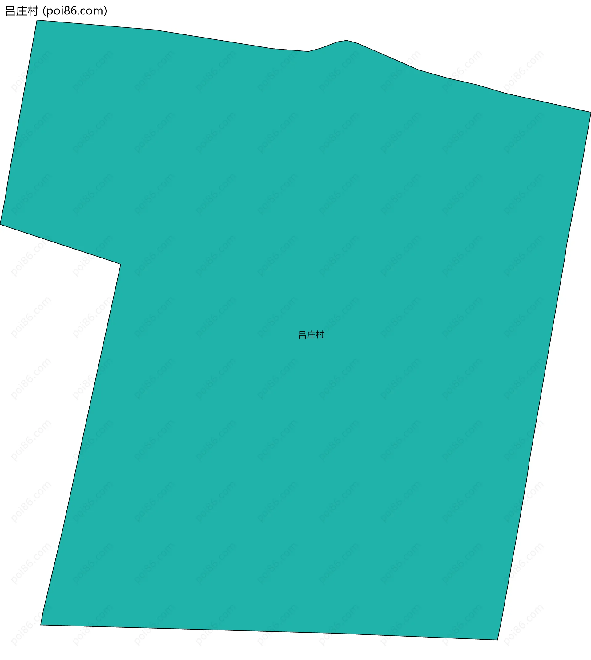 吕庄村边界地图