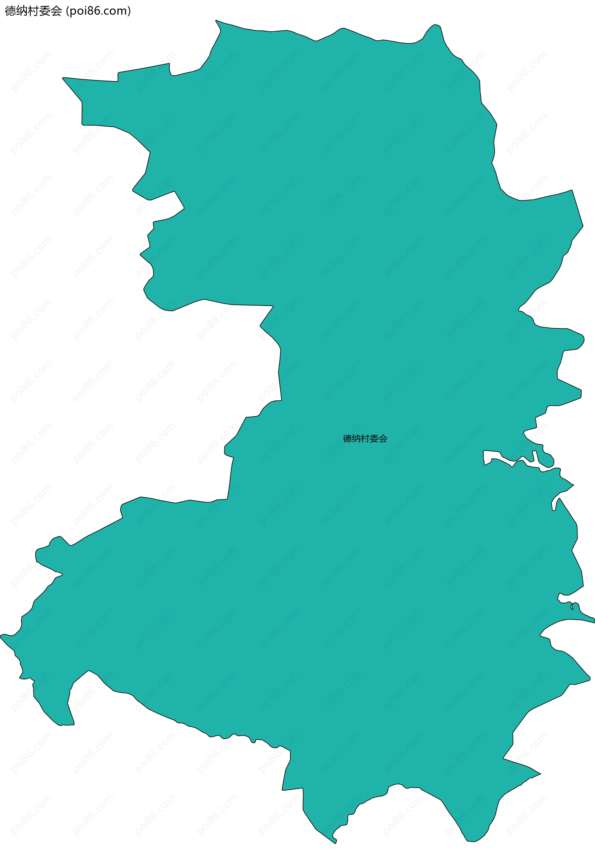 德纳村委会边界地图