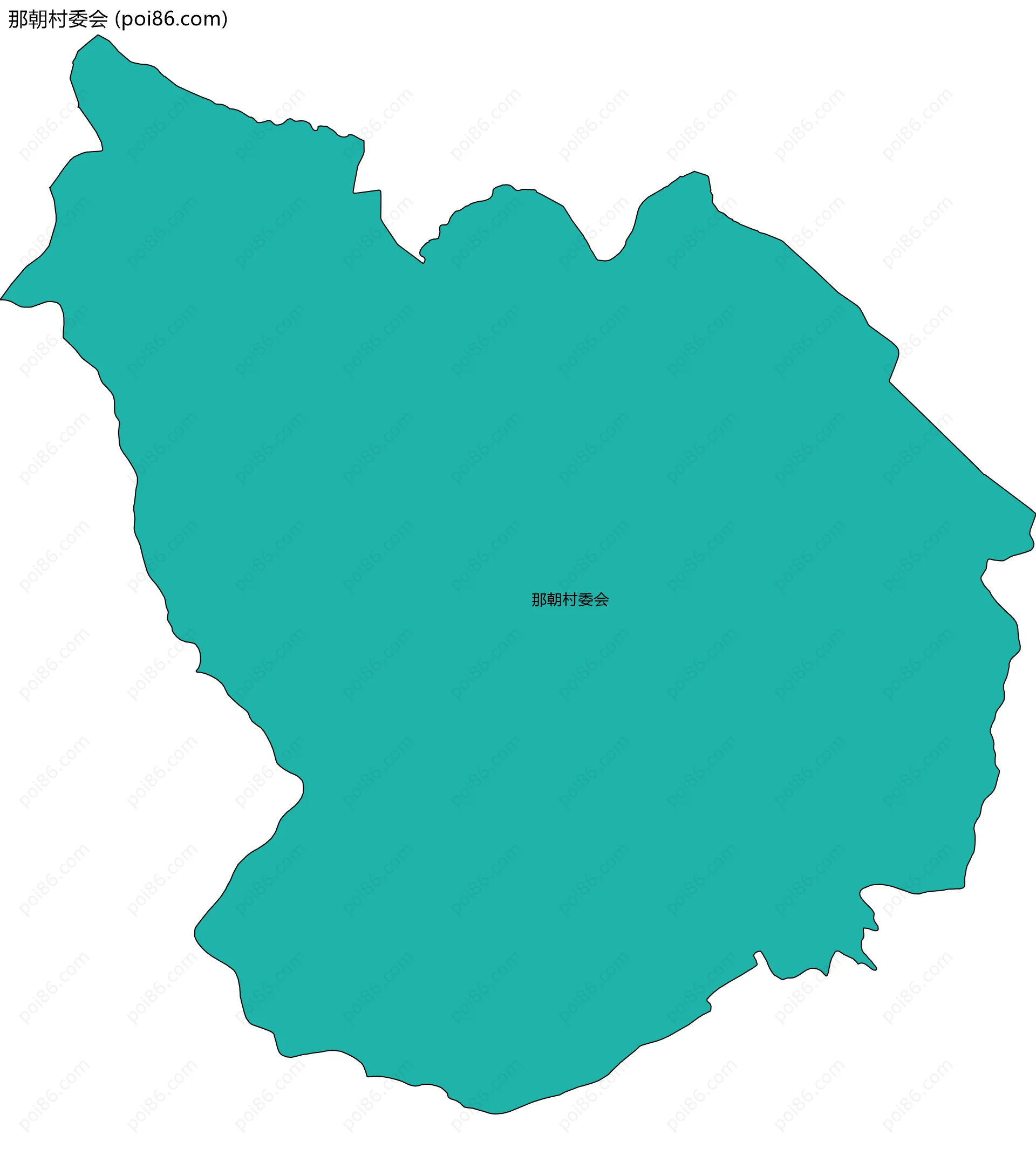 那朝村委会边界地图