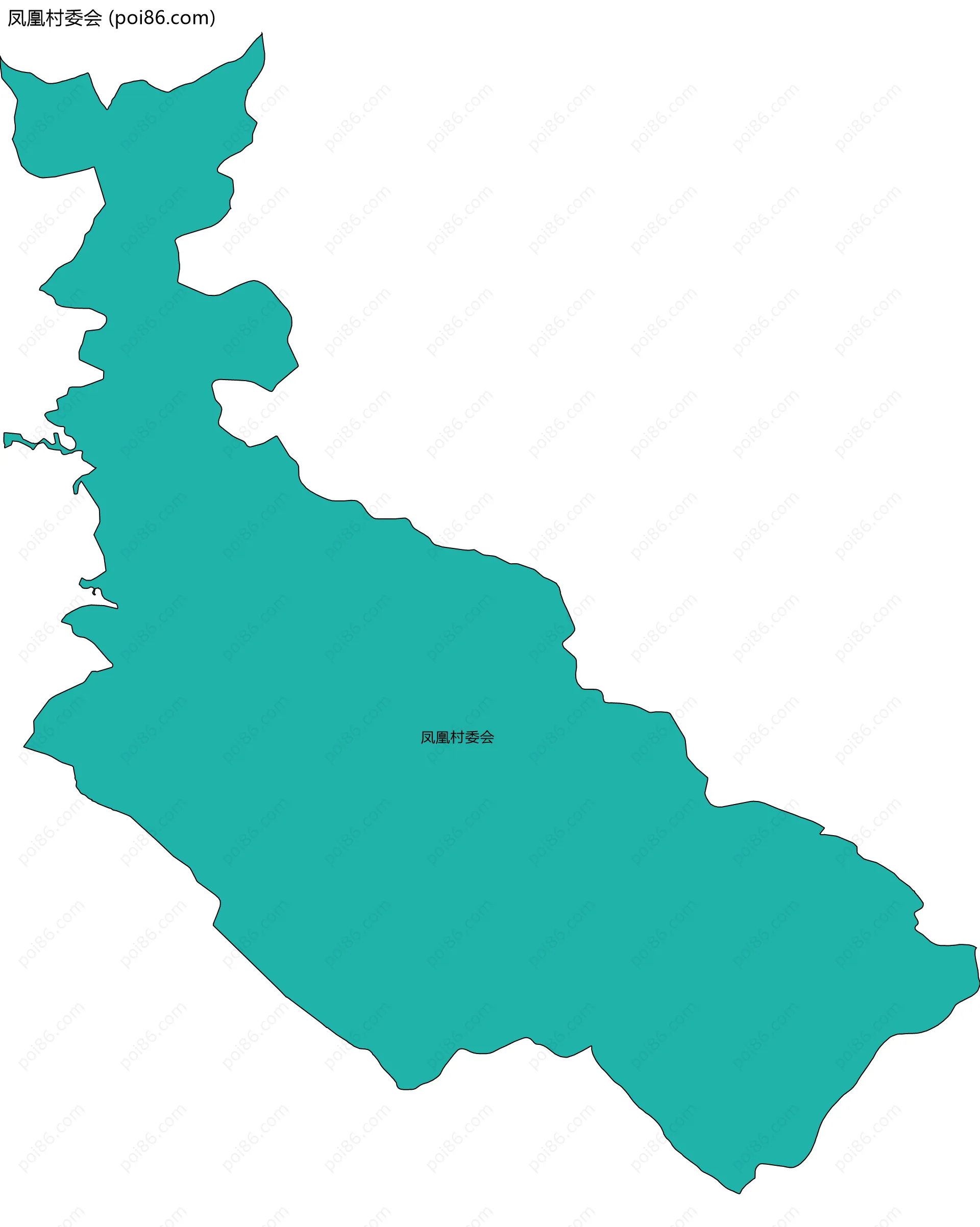 凤凰村委会边界地图