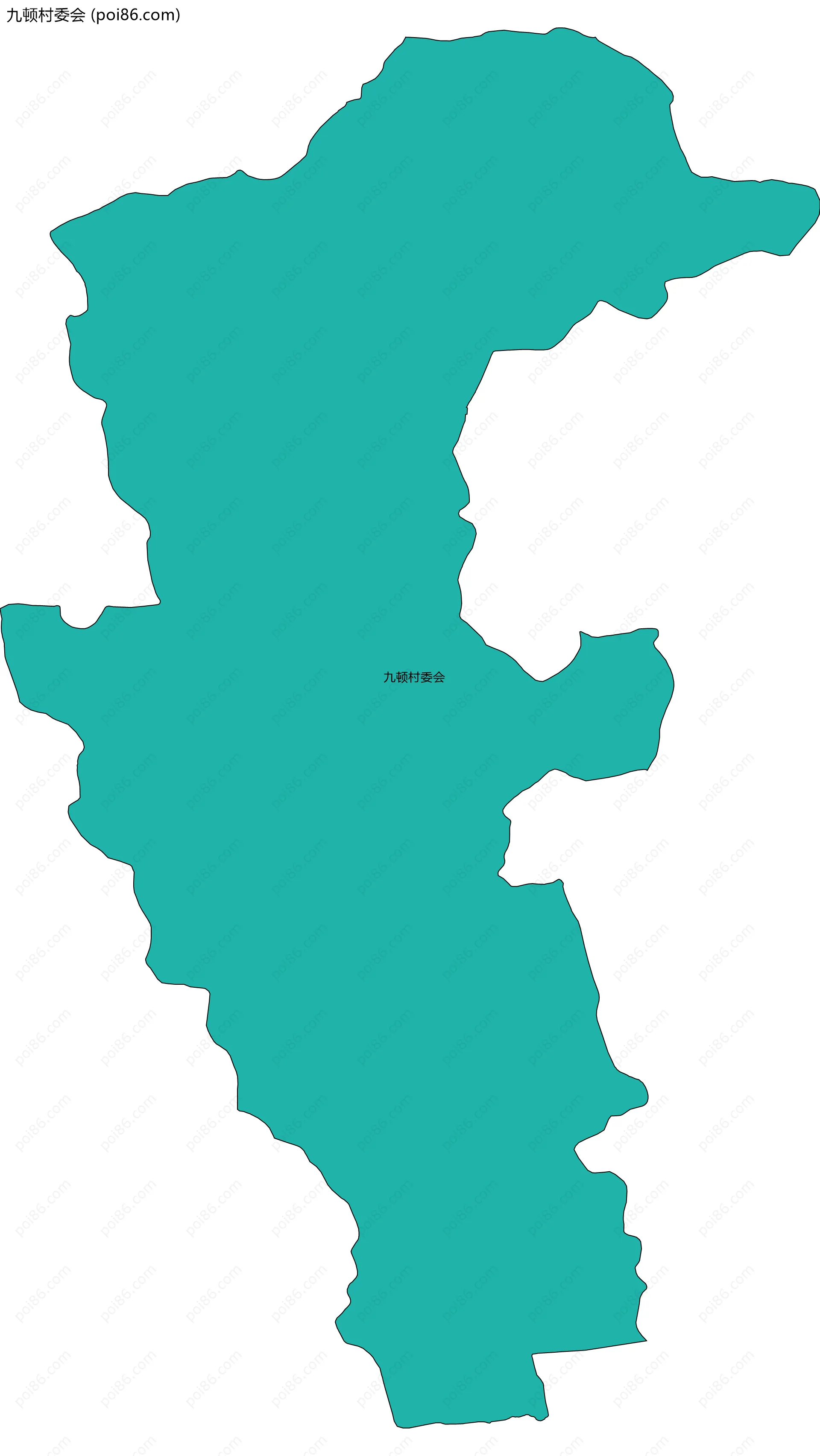 九顿村委会边界地图