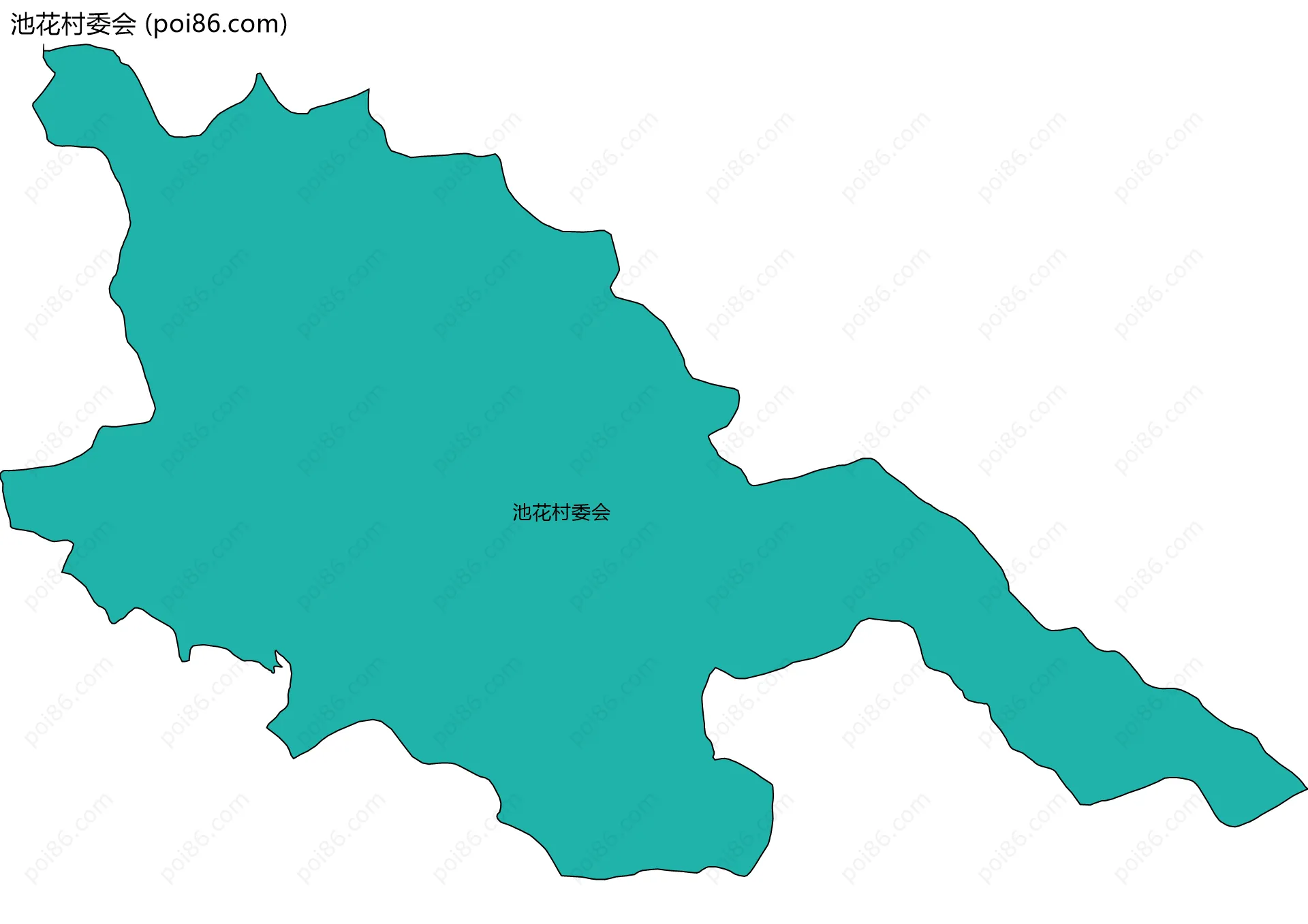池花村委会边界地图
