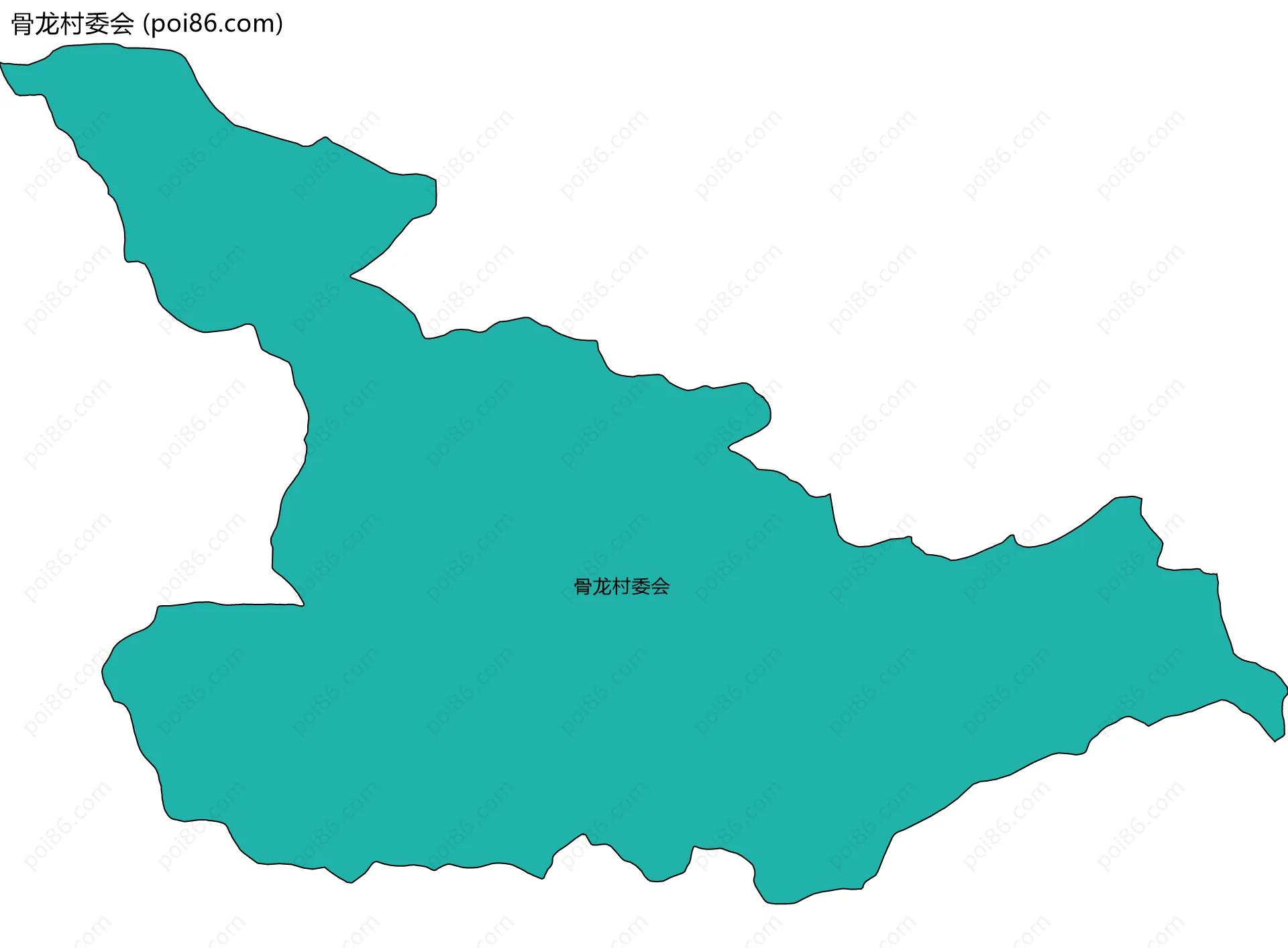 骨龙村委会边界地图