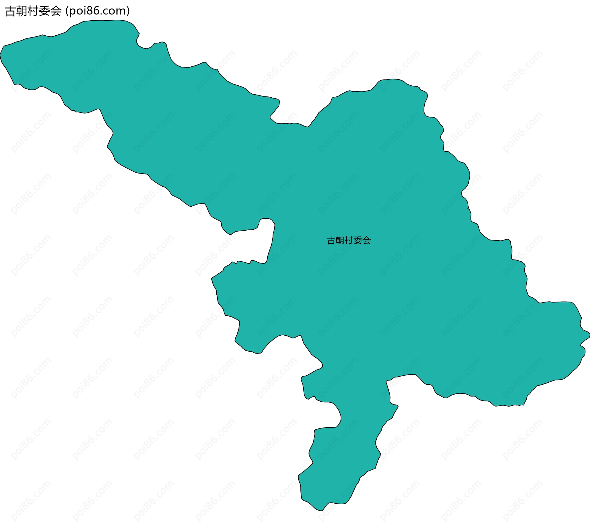 古朝村委会边界地图