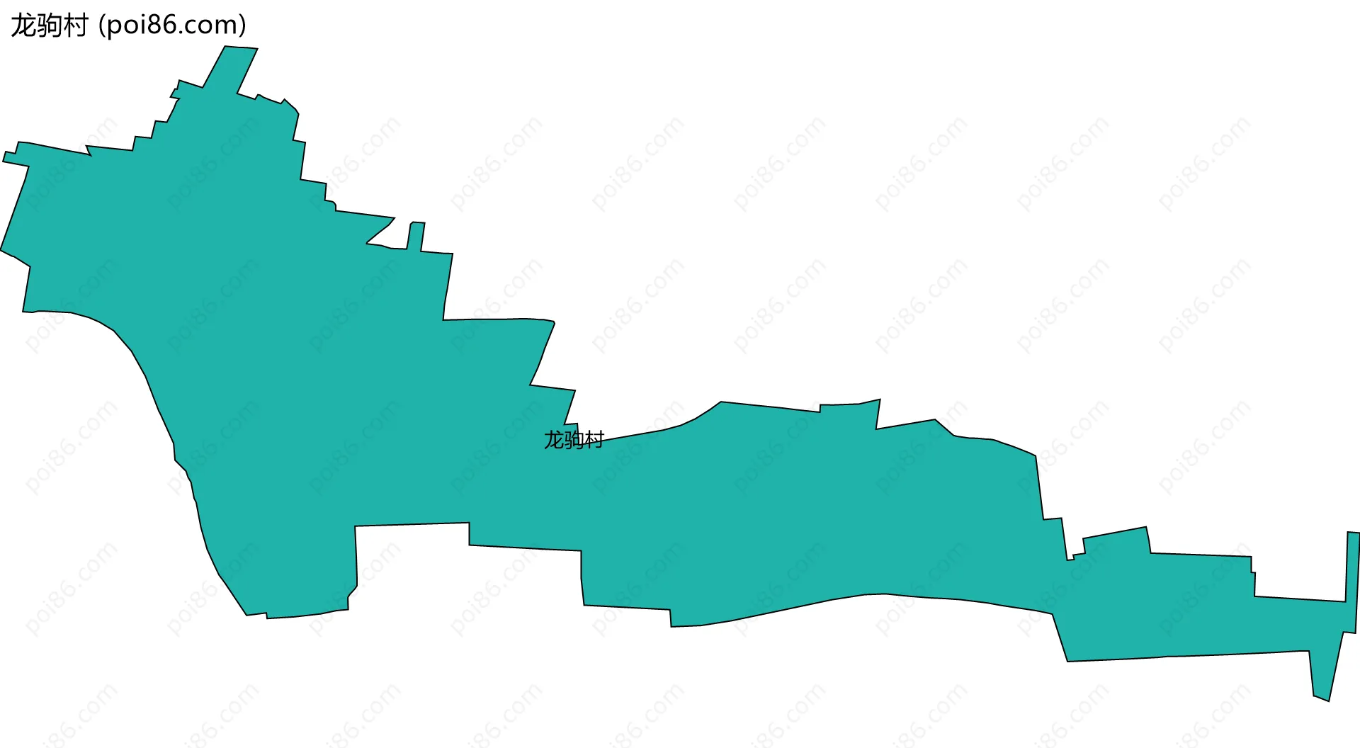 龙驹村边界地图