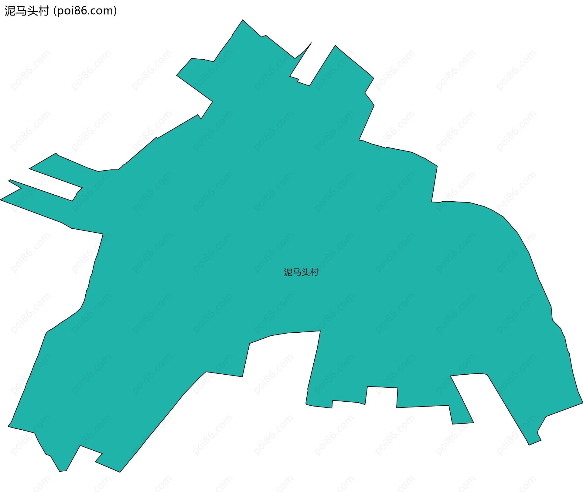 泥马头村边界地图