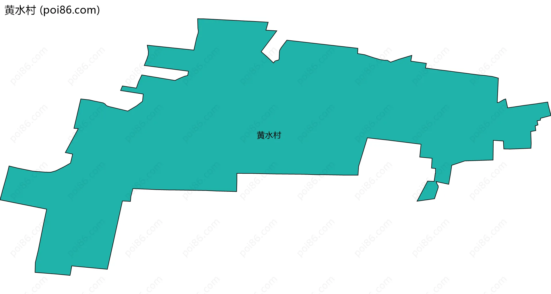 黄水村边界地图