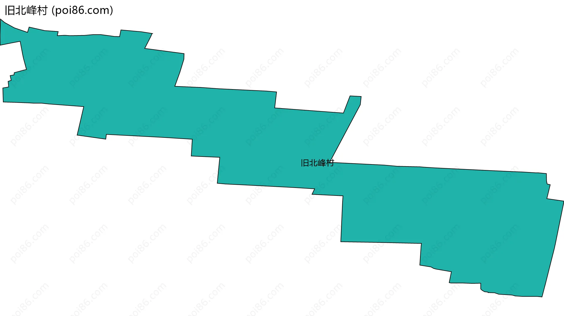 旧北峰村边界地图