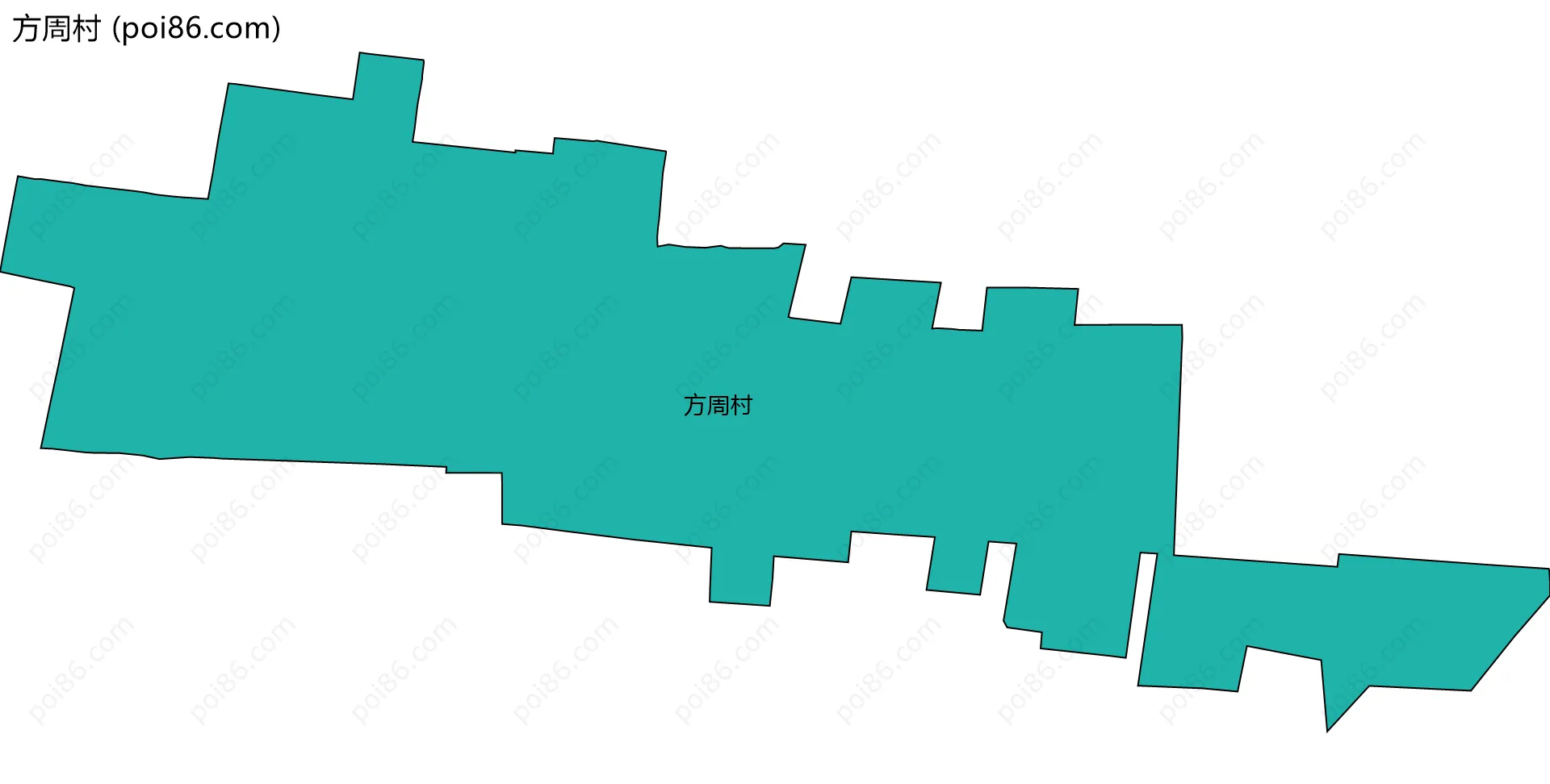 方周村边界地图