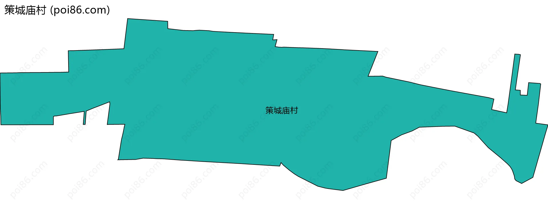 策城庙村边界地图