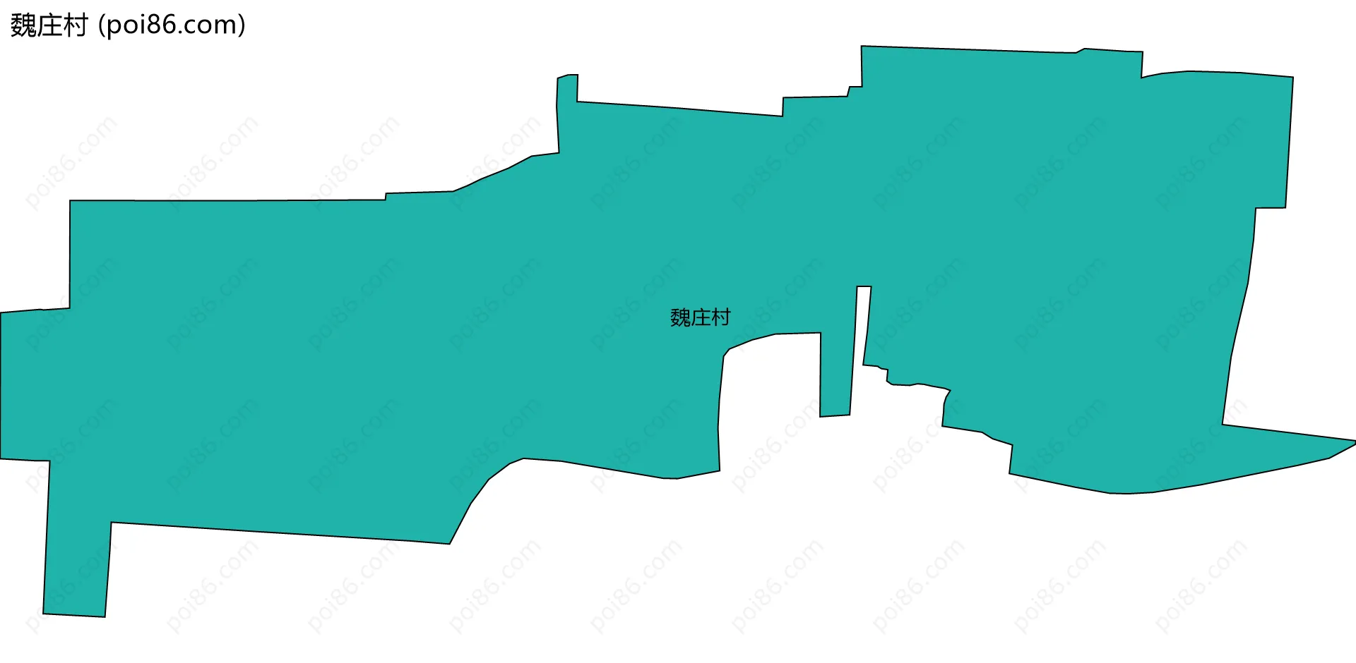 魏庄村边界地图