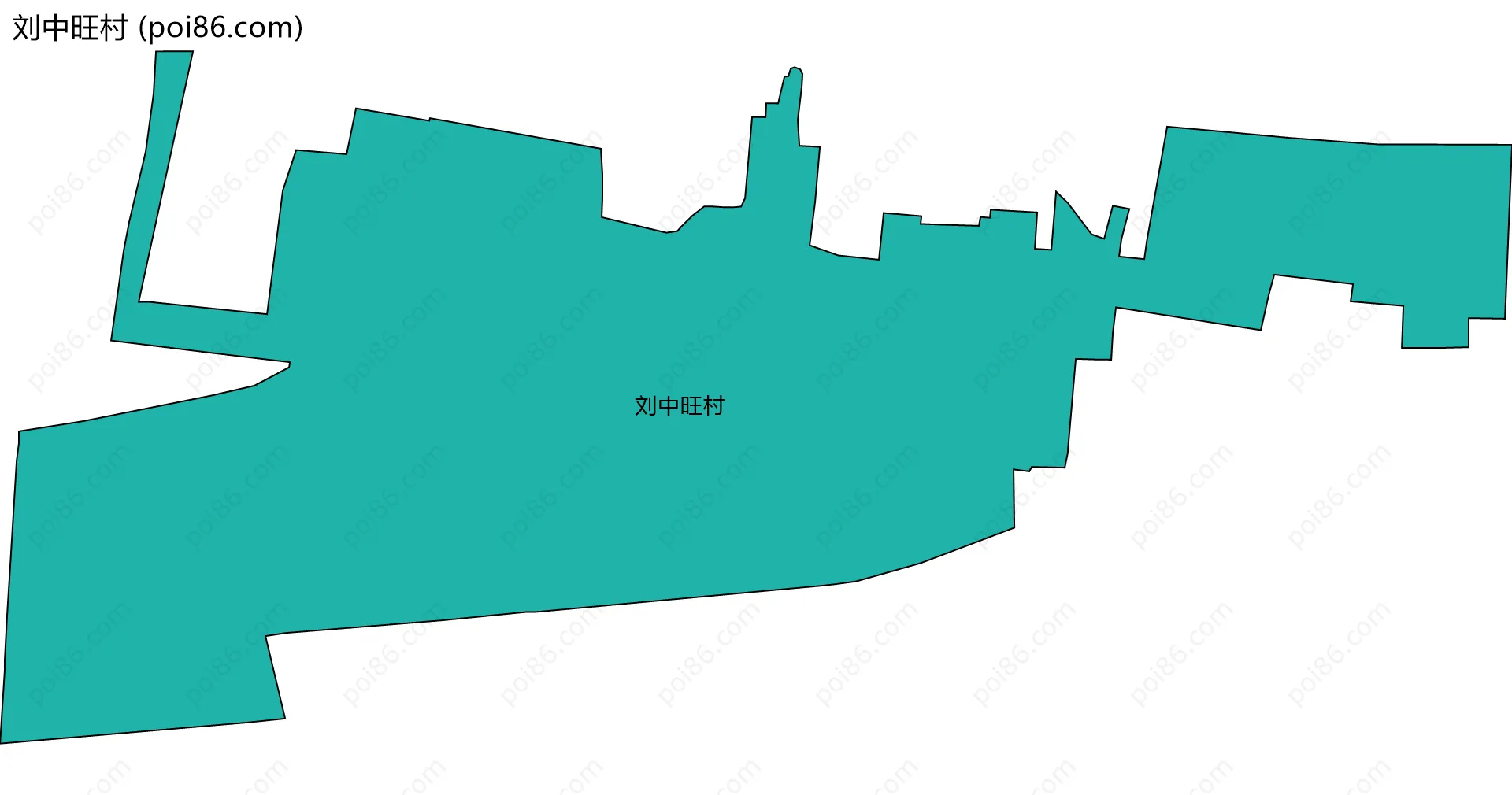 刘中旺村边界地图