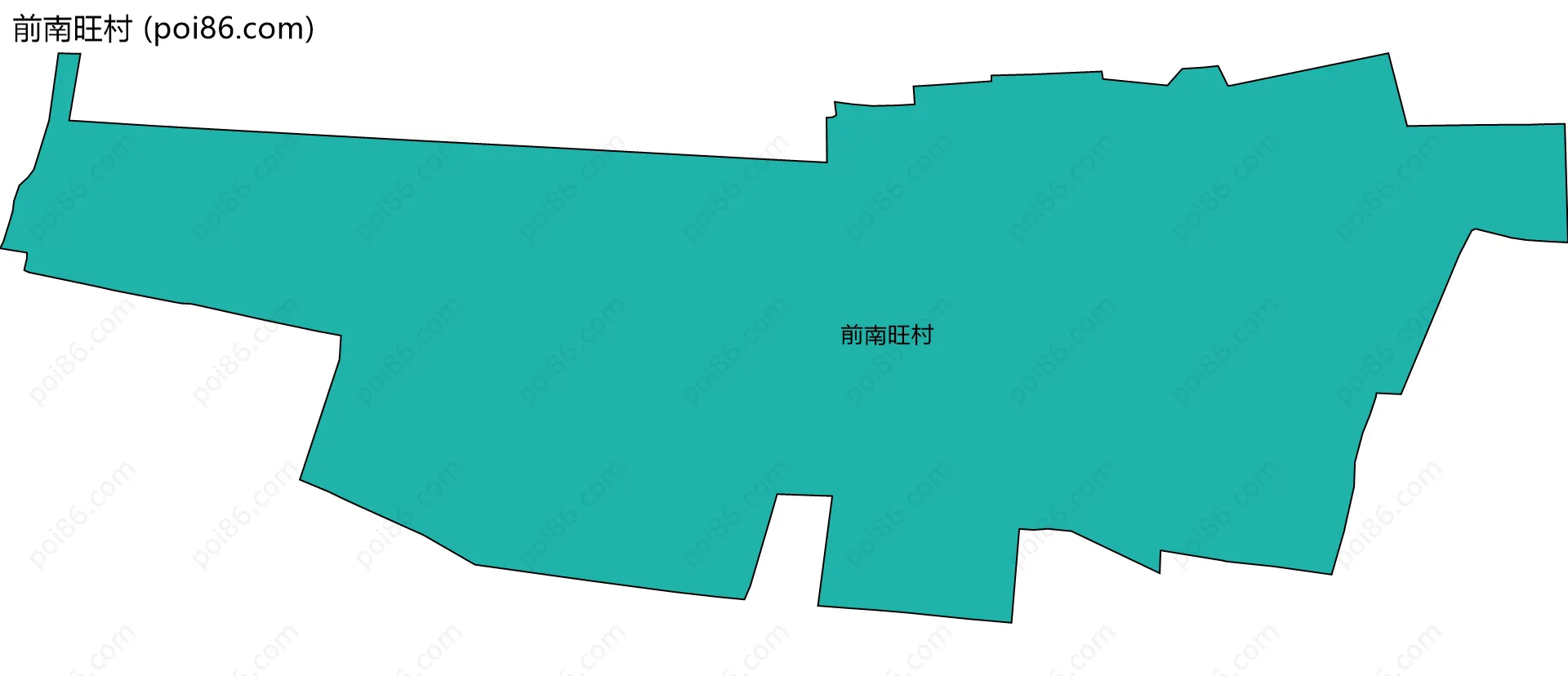 前南旺村边界地图