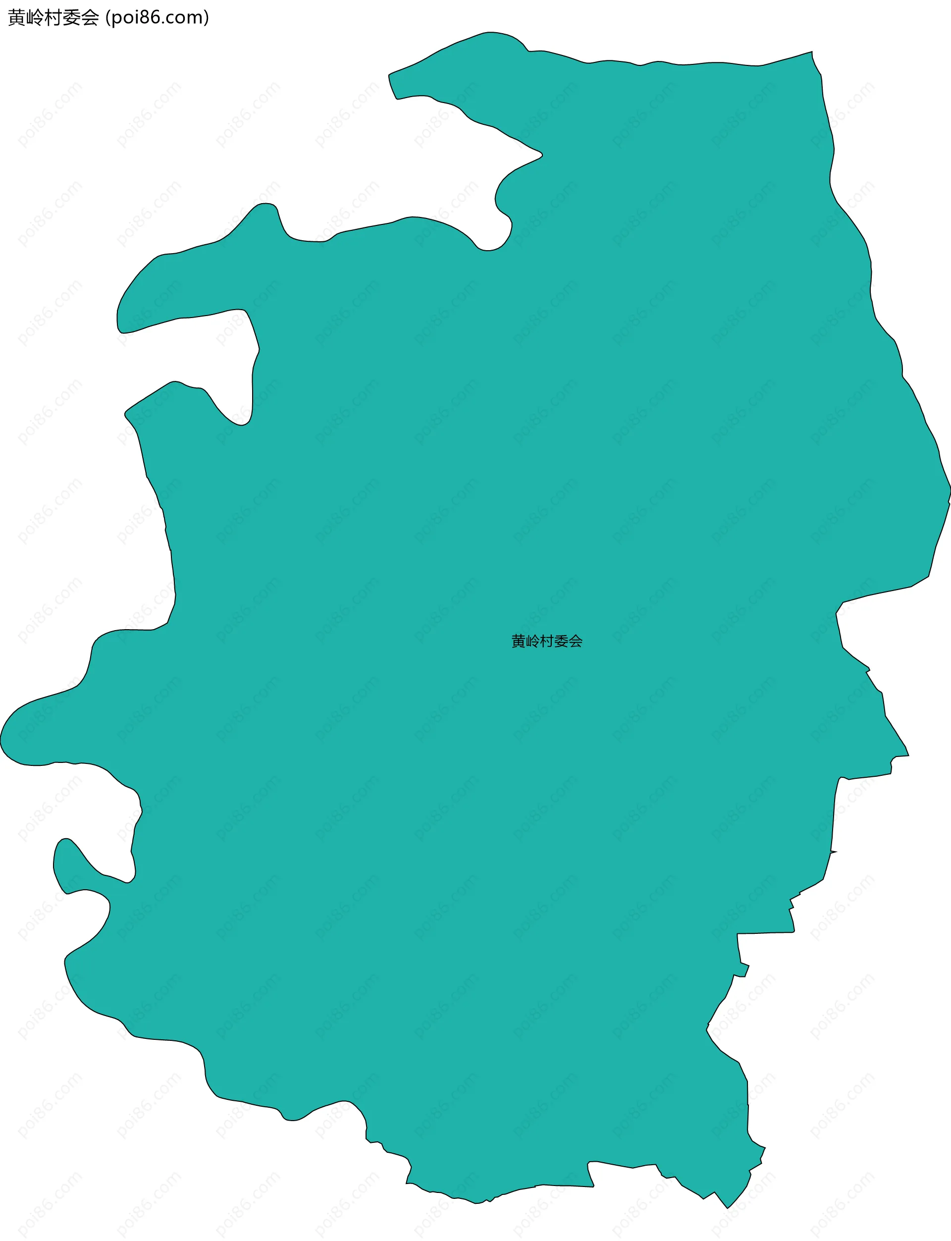 黄岭村委会边界地图