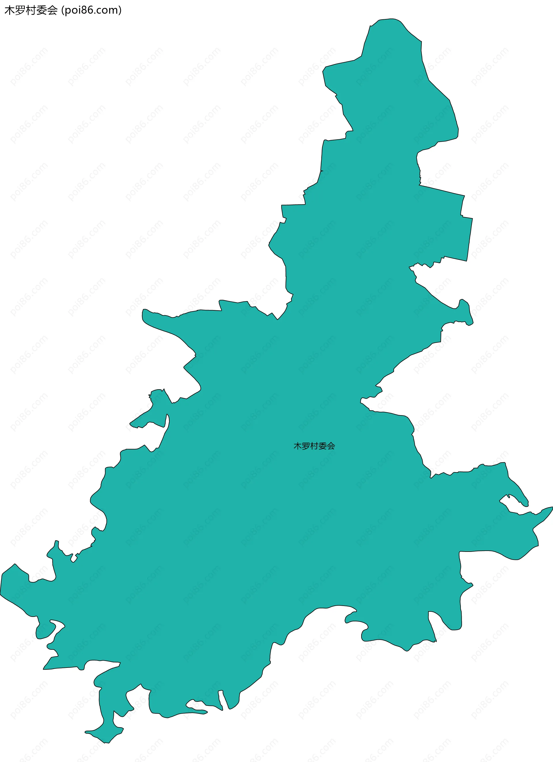 木罗村委会边界地图