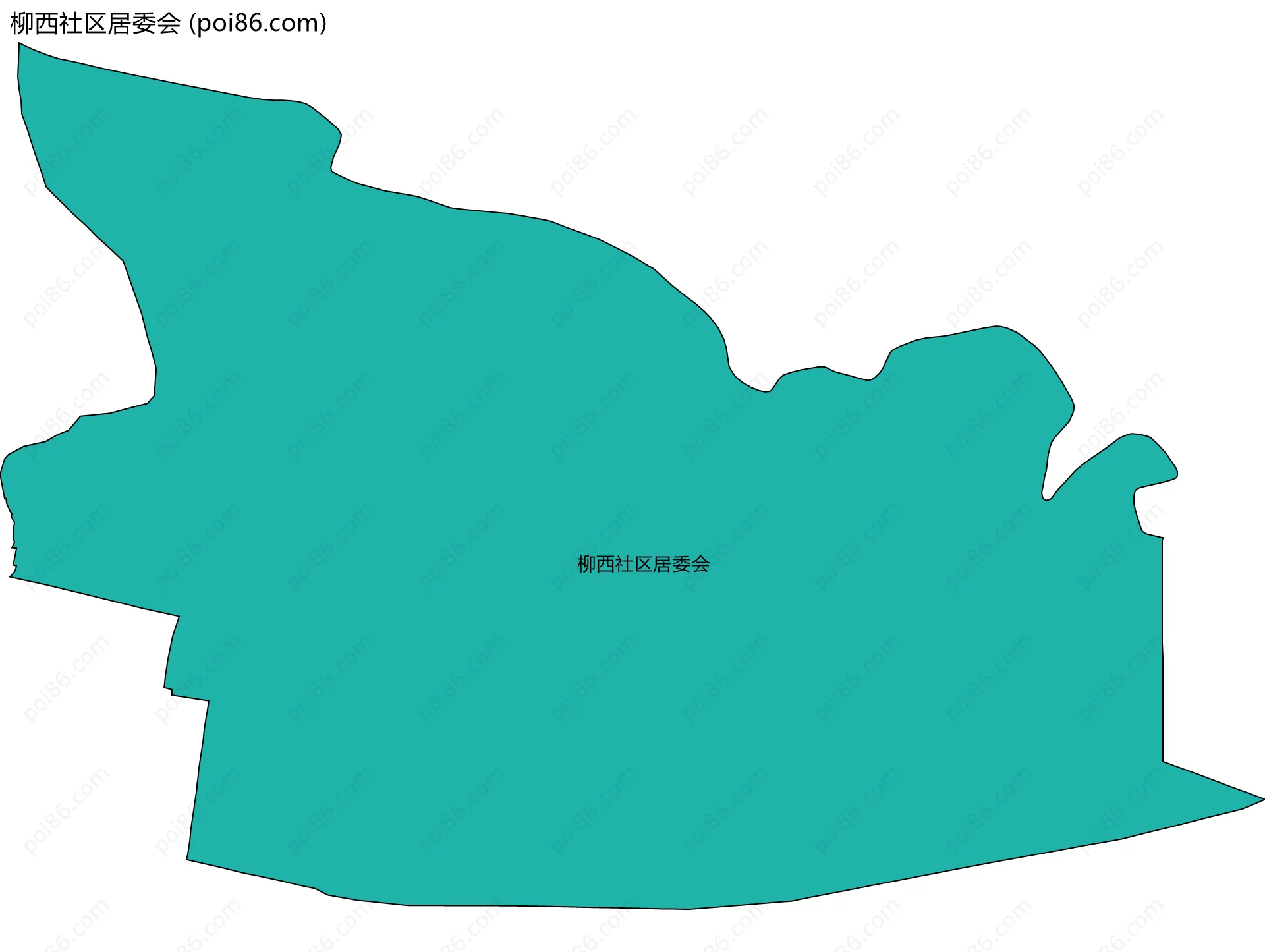 柳西社区居委会边界地图