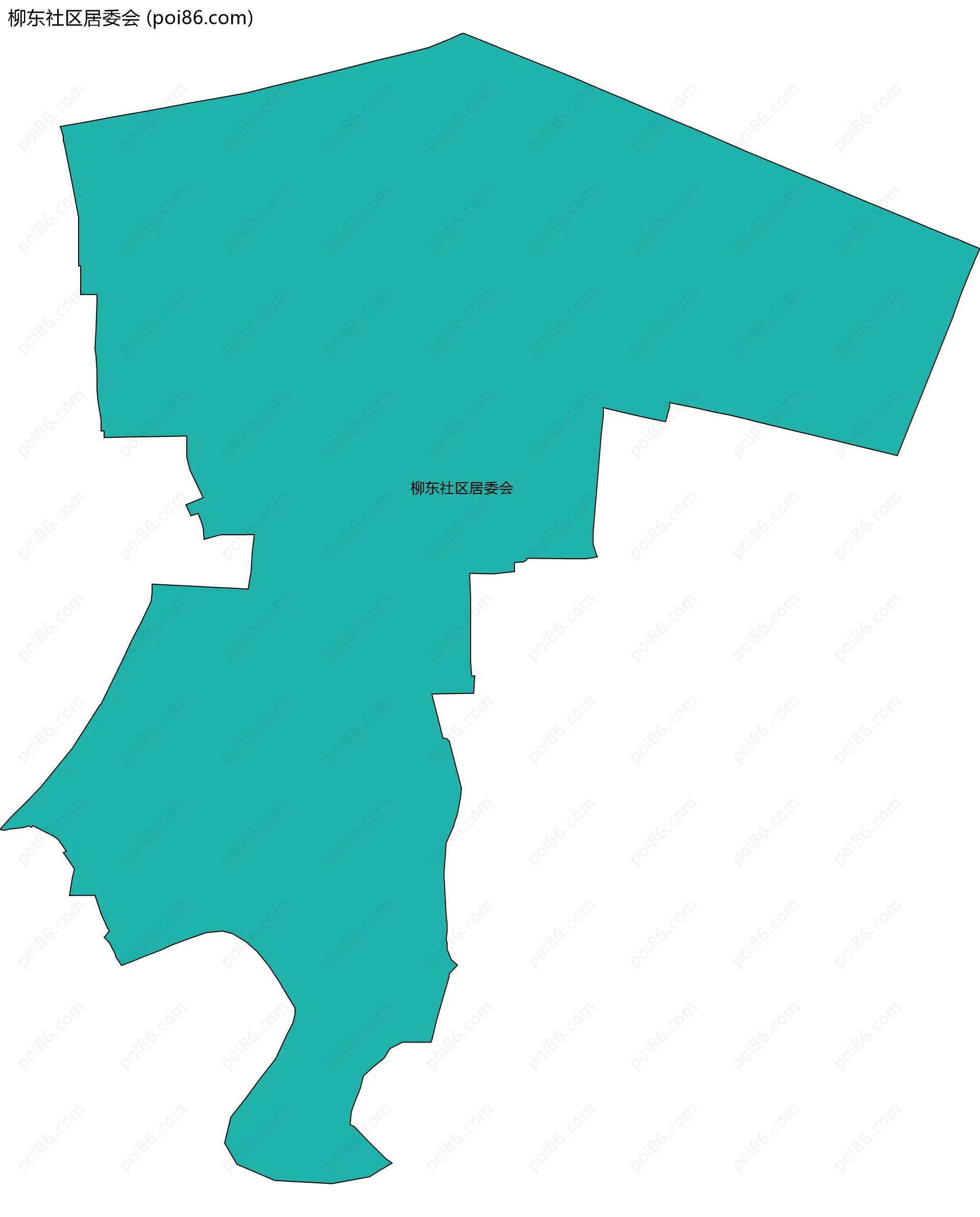 柳东社区居委会边界地图