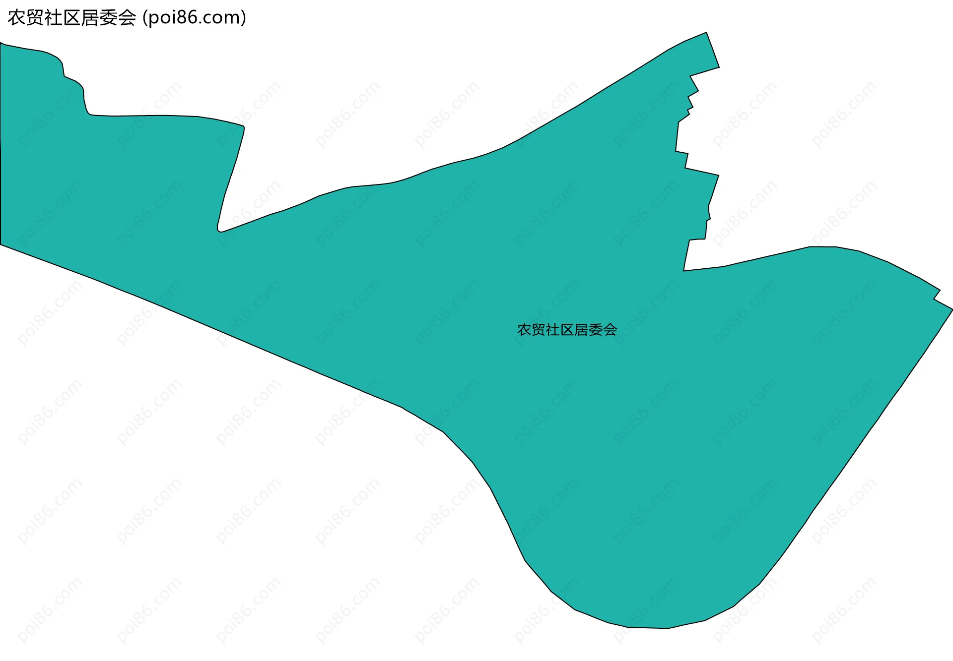 农贸社区居委会边界地图