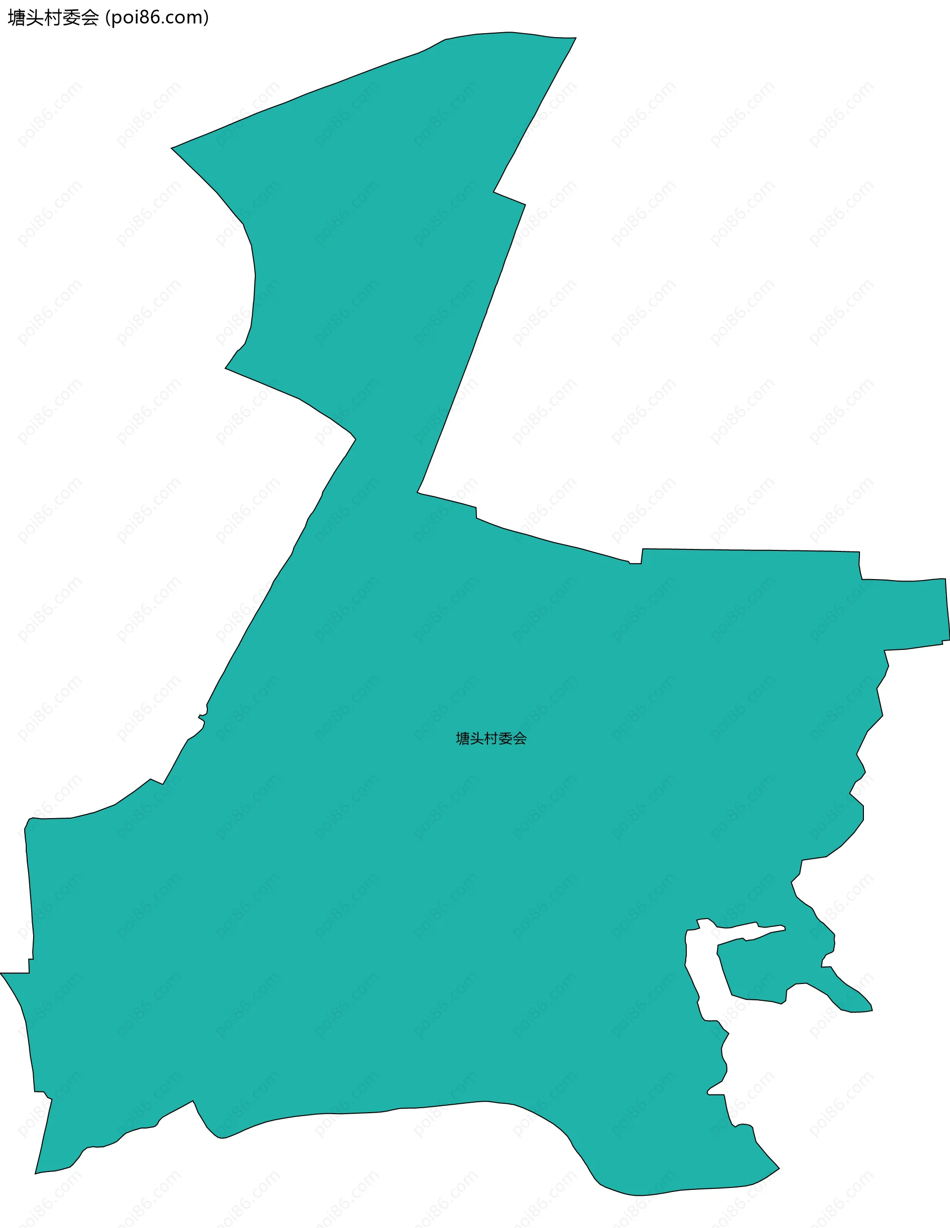 塘头村委会边界地图