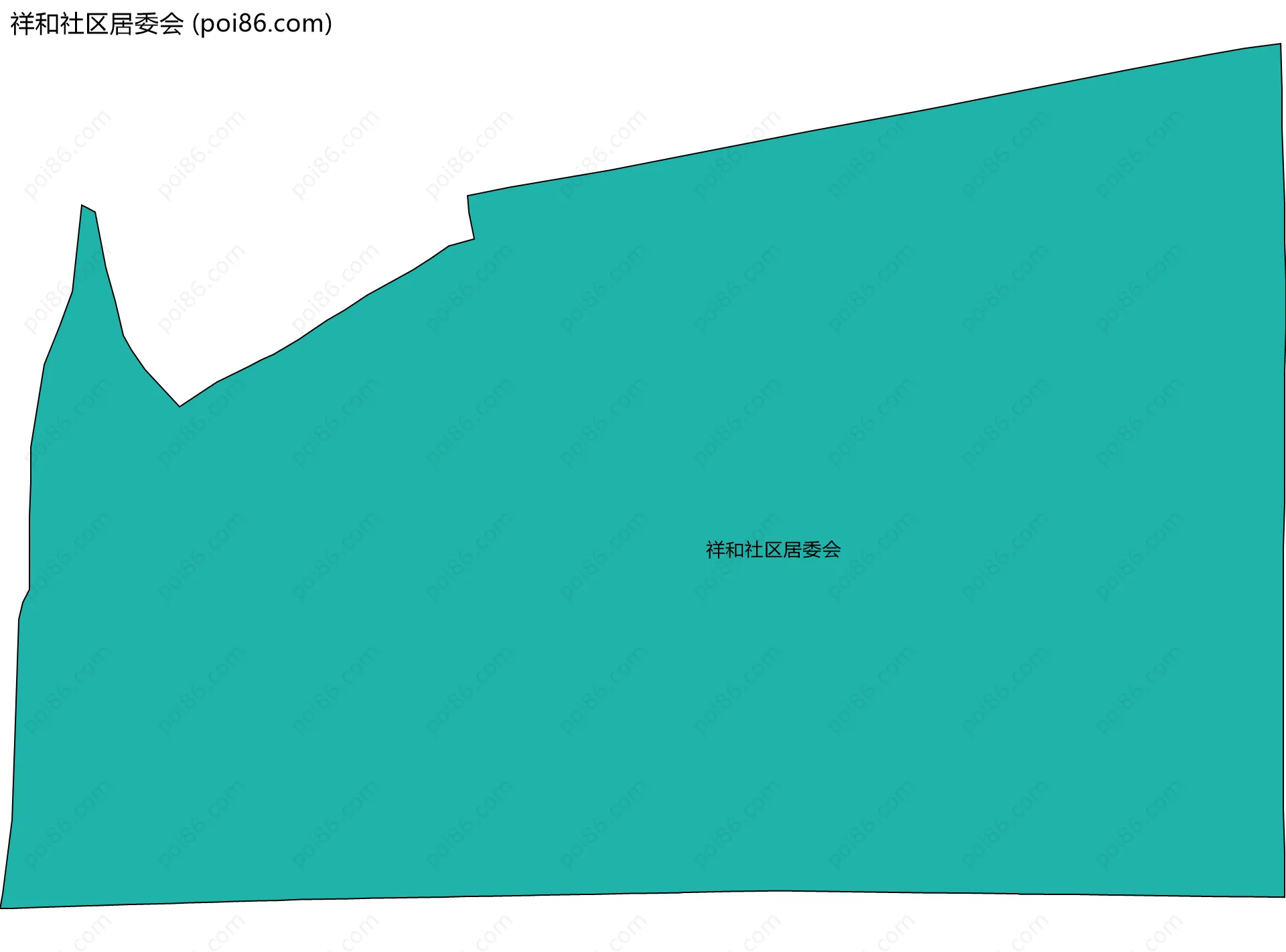 祥和社区居委会边界地图