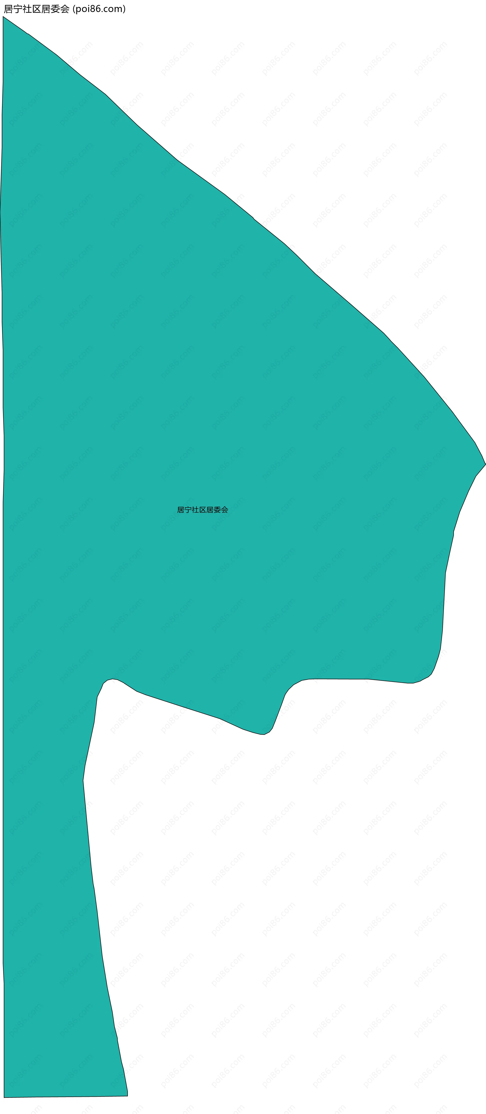 居宁社区居委会边界地图