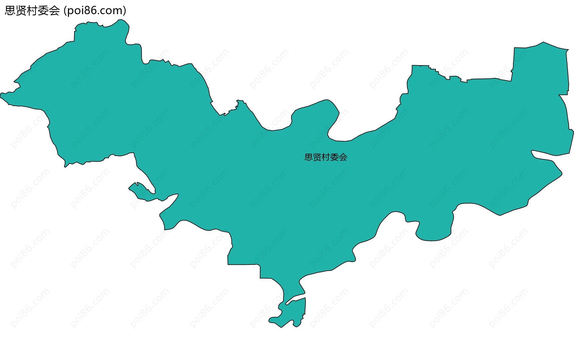 思贤村委会边界地图