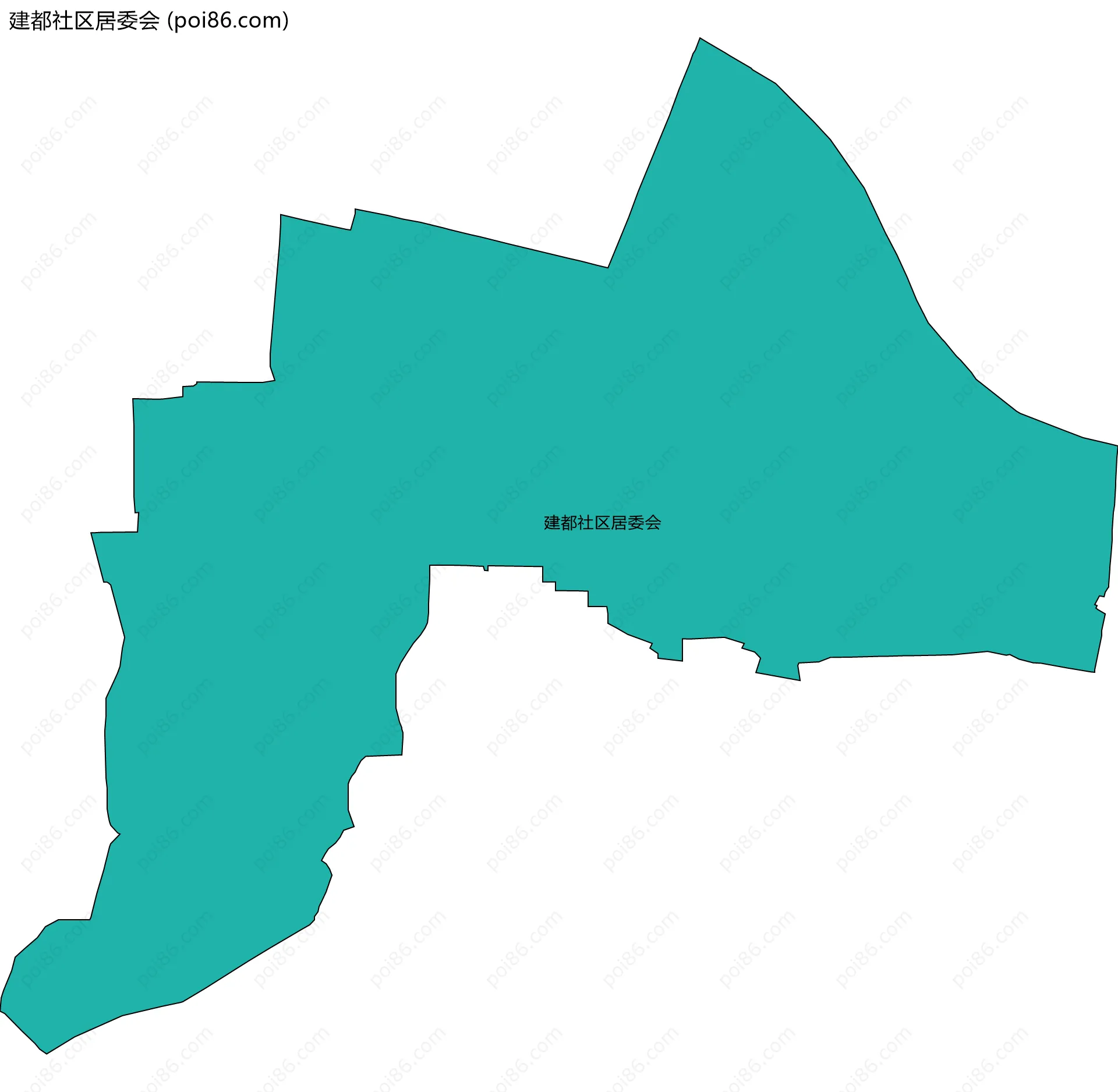 建都社区居委会边界地图