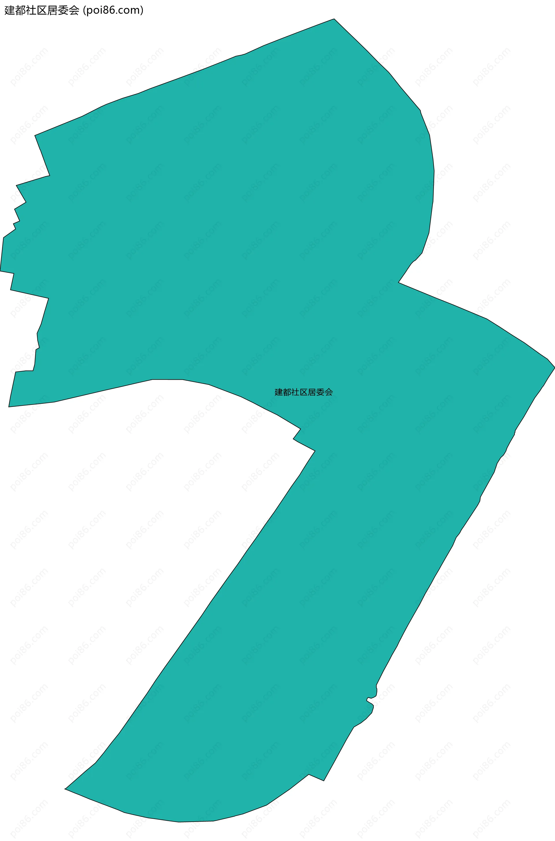 建都社区居委会边界地图