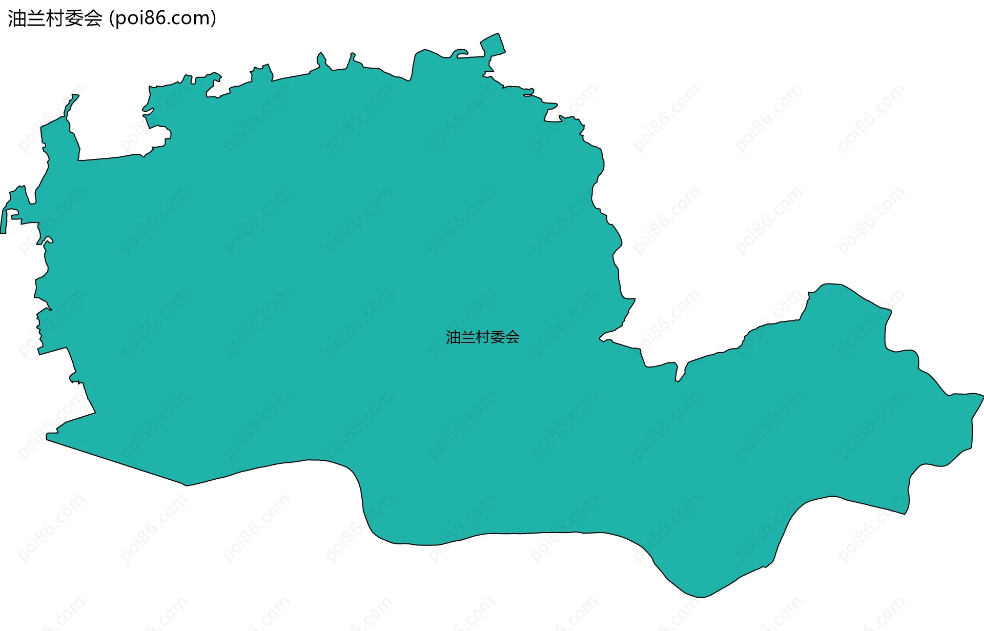 油兰村委会边界地图