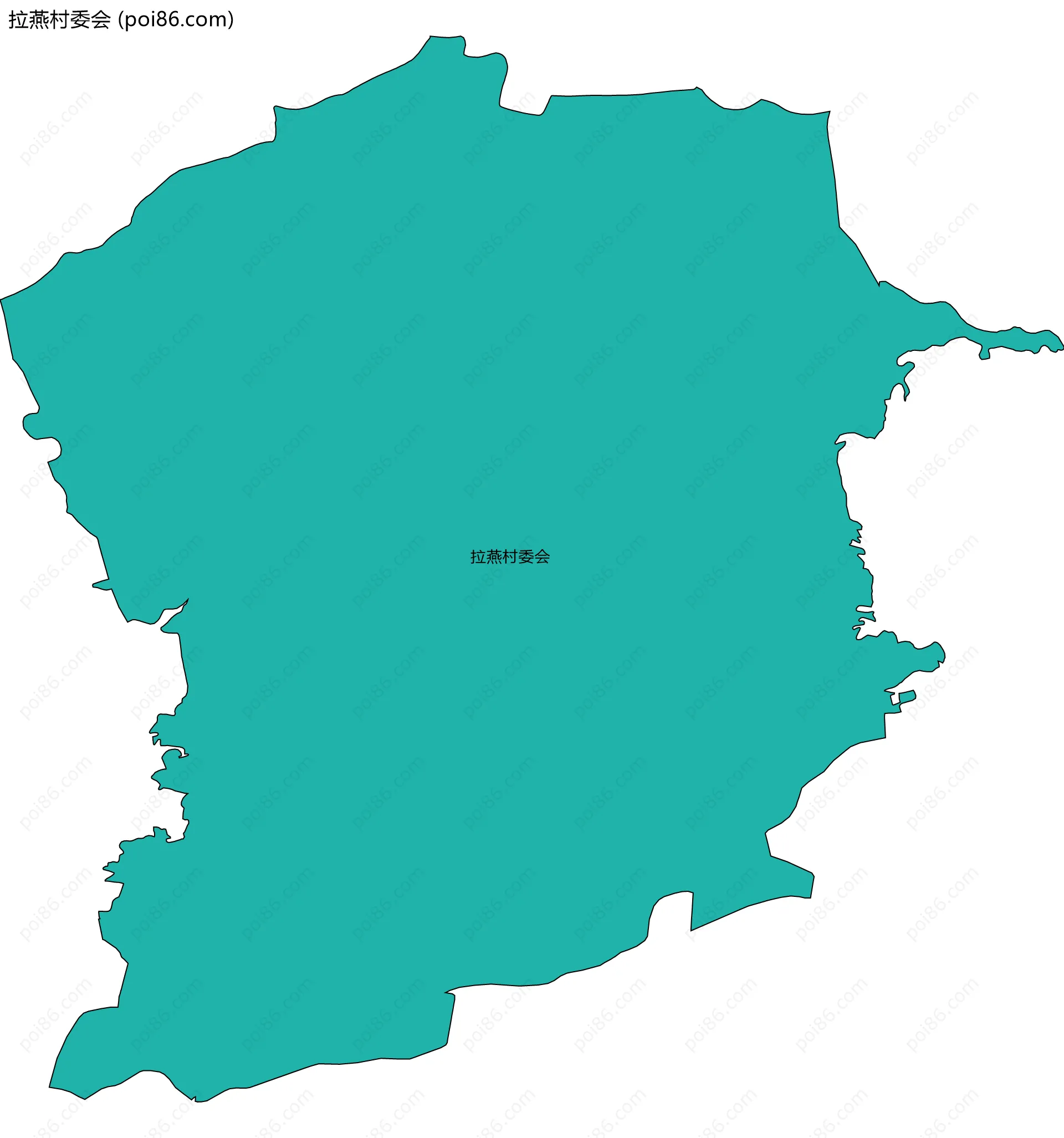 拉燕村委会边界地图