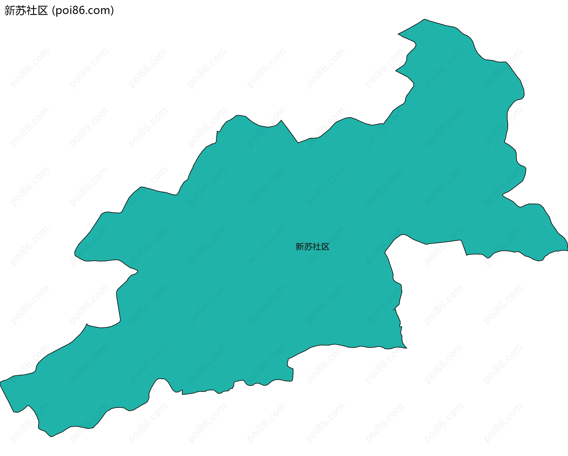 新苏社区边界地图
