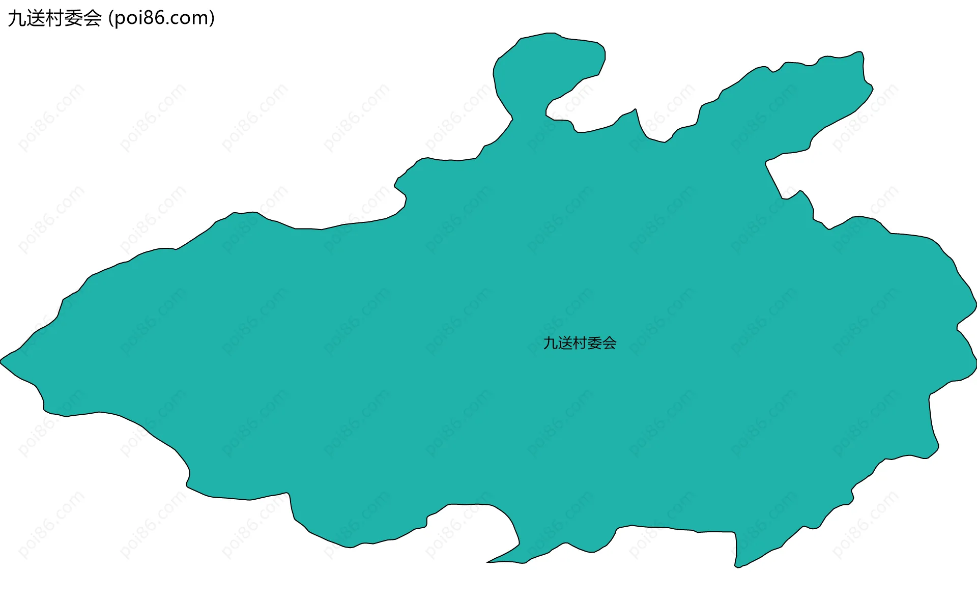 九送村委会边界地图