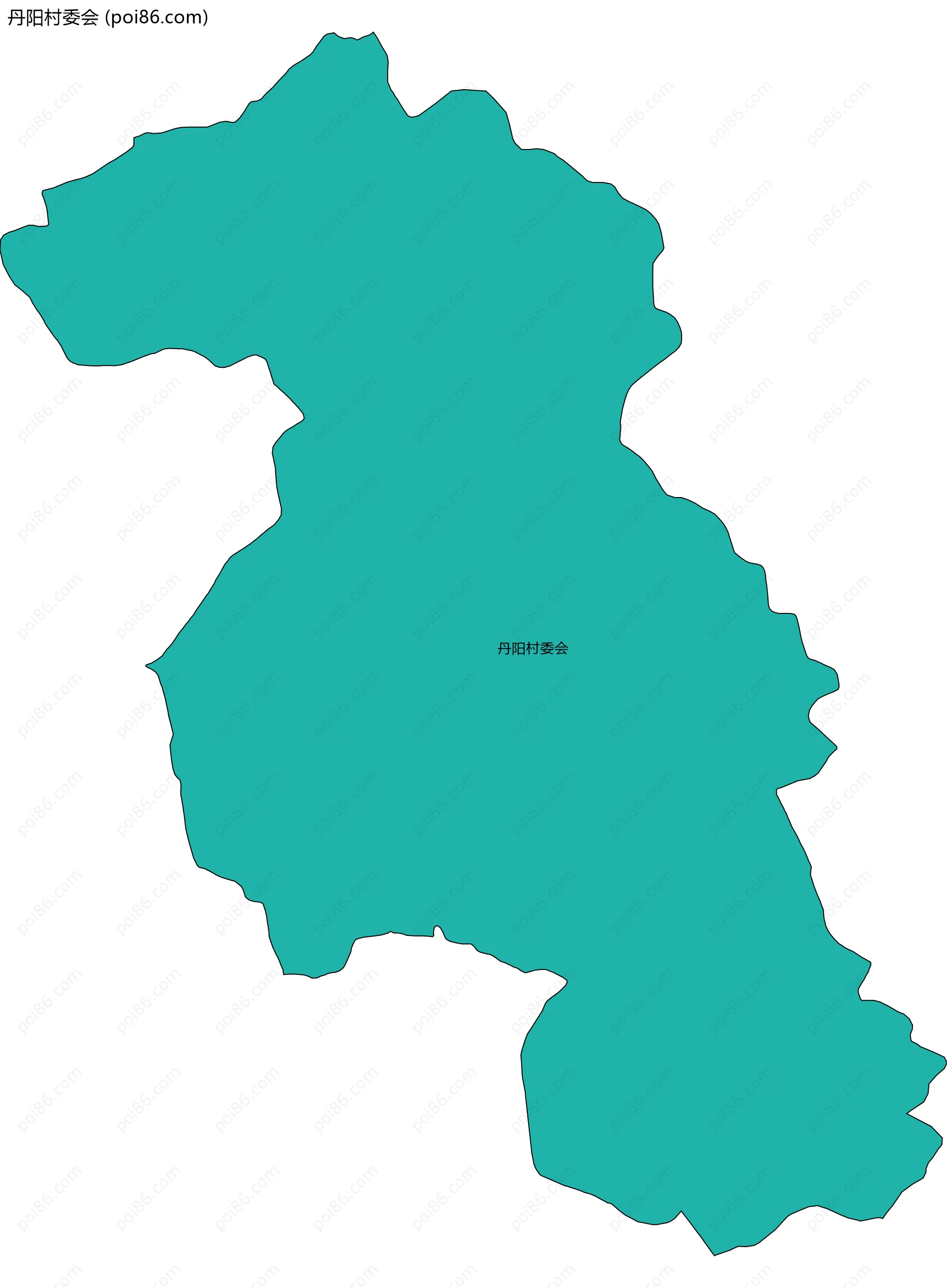 丹阳村委会边界地图