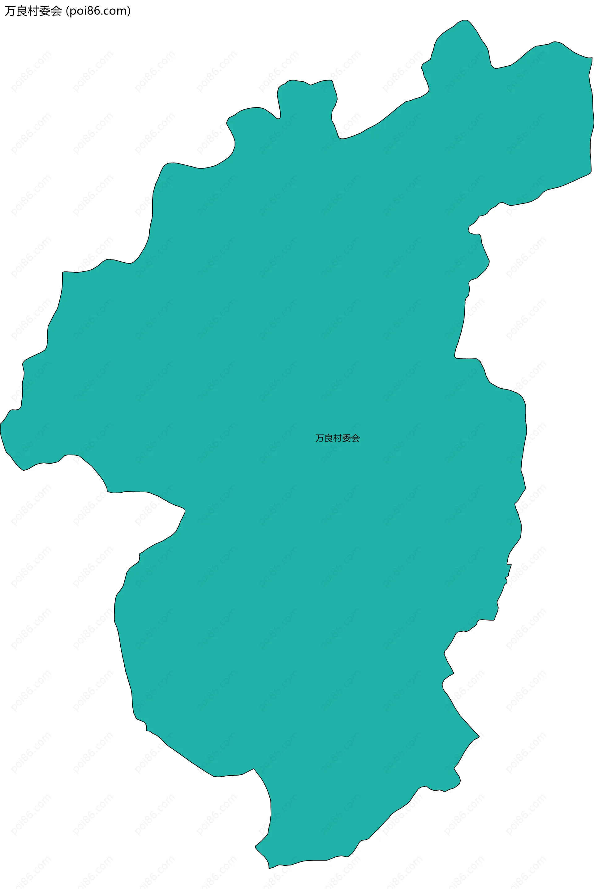 万良村委会边界地图