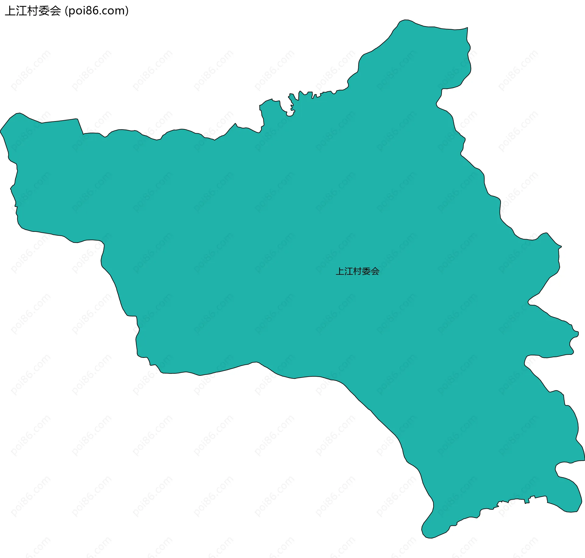 上江村委会边界地图