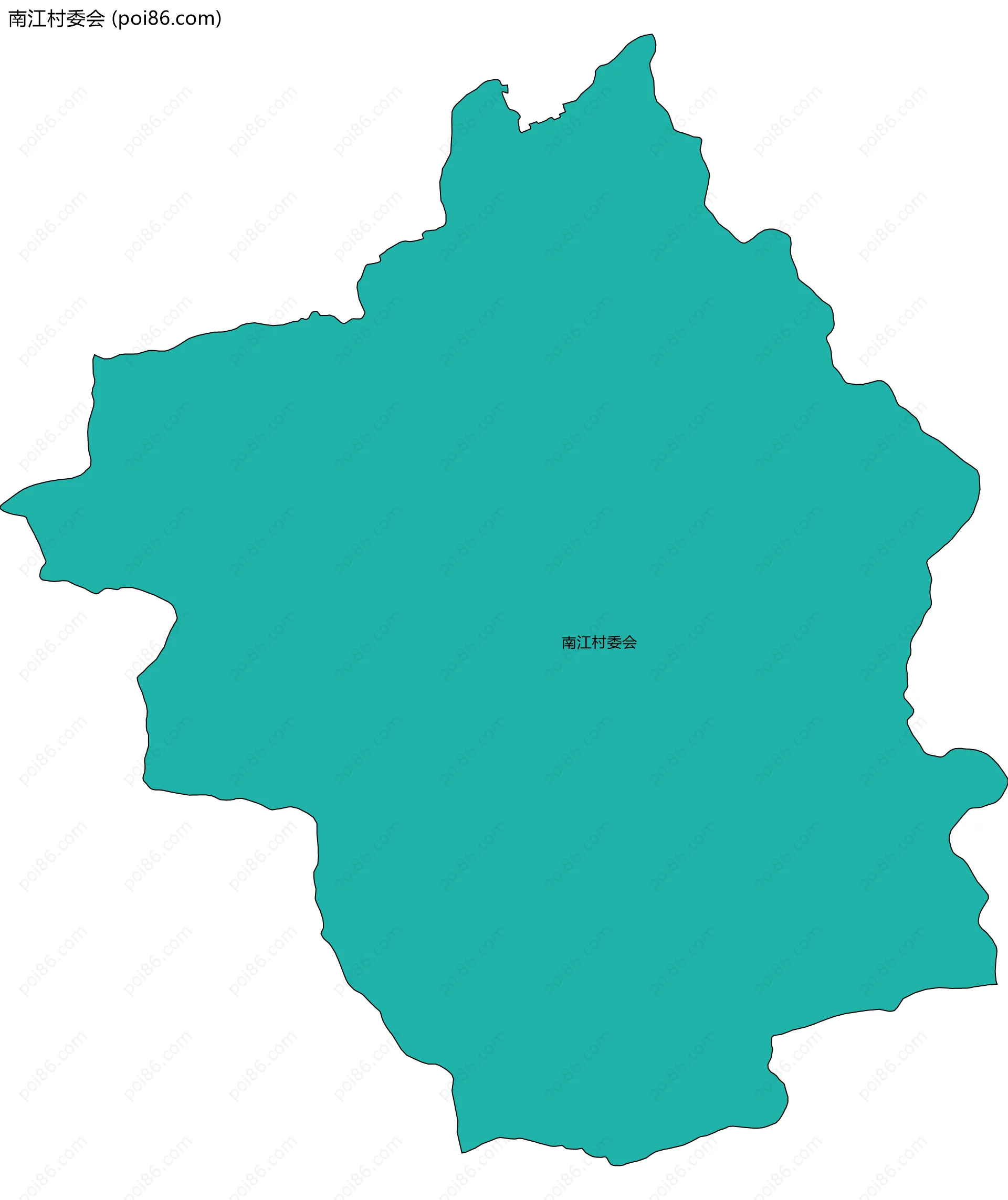 南江村委会边界地图