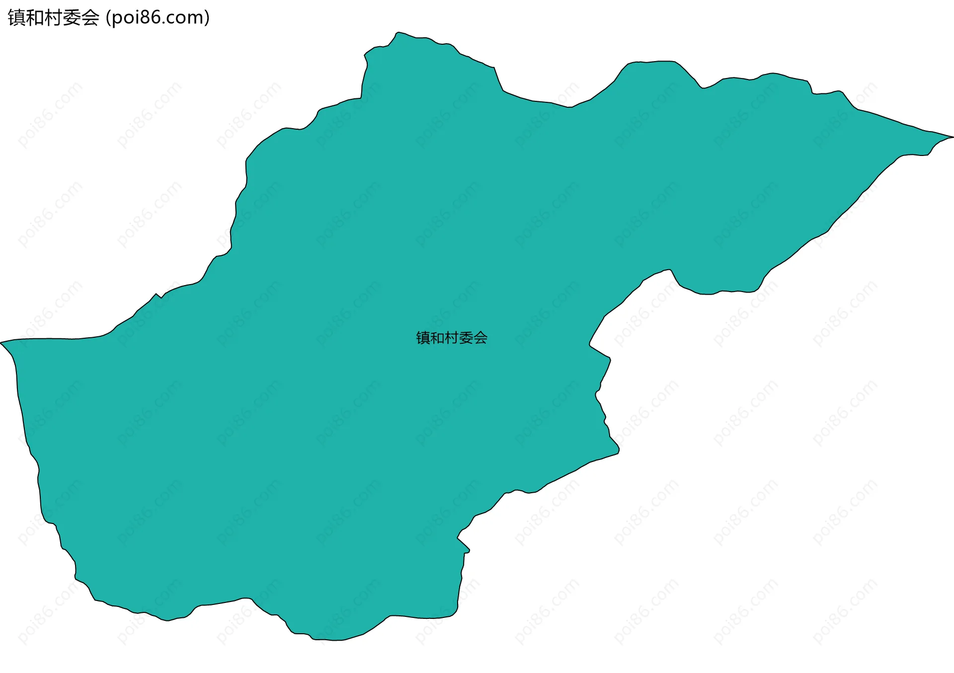 镇和村委会边界地图