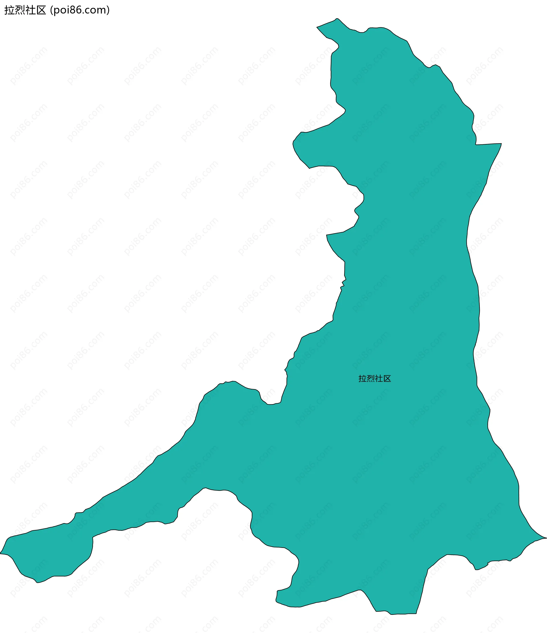 拉烈社区边界地图