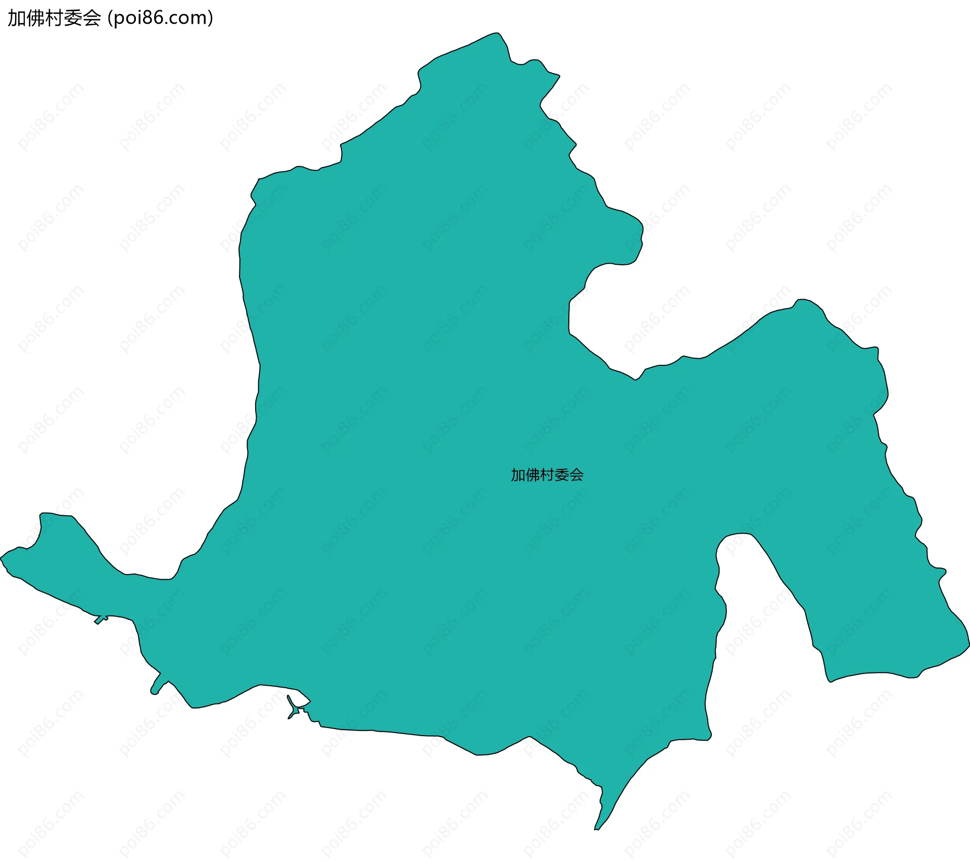 加佛村委会边界地图