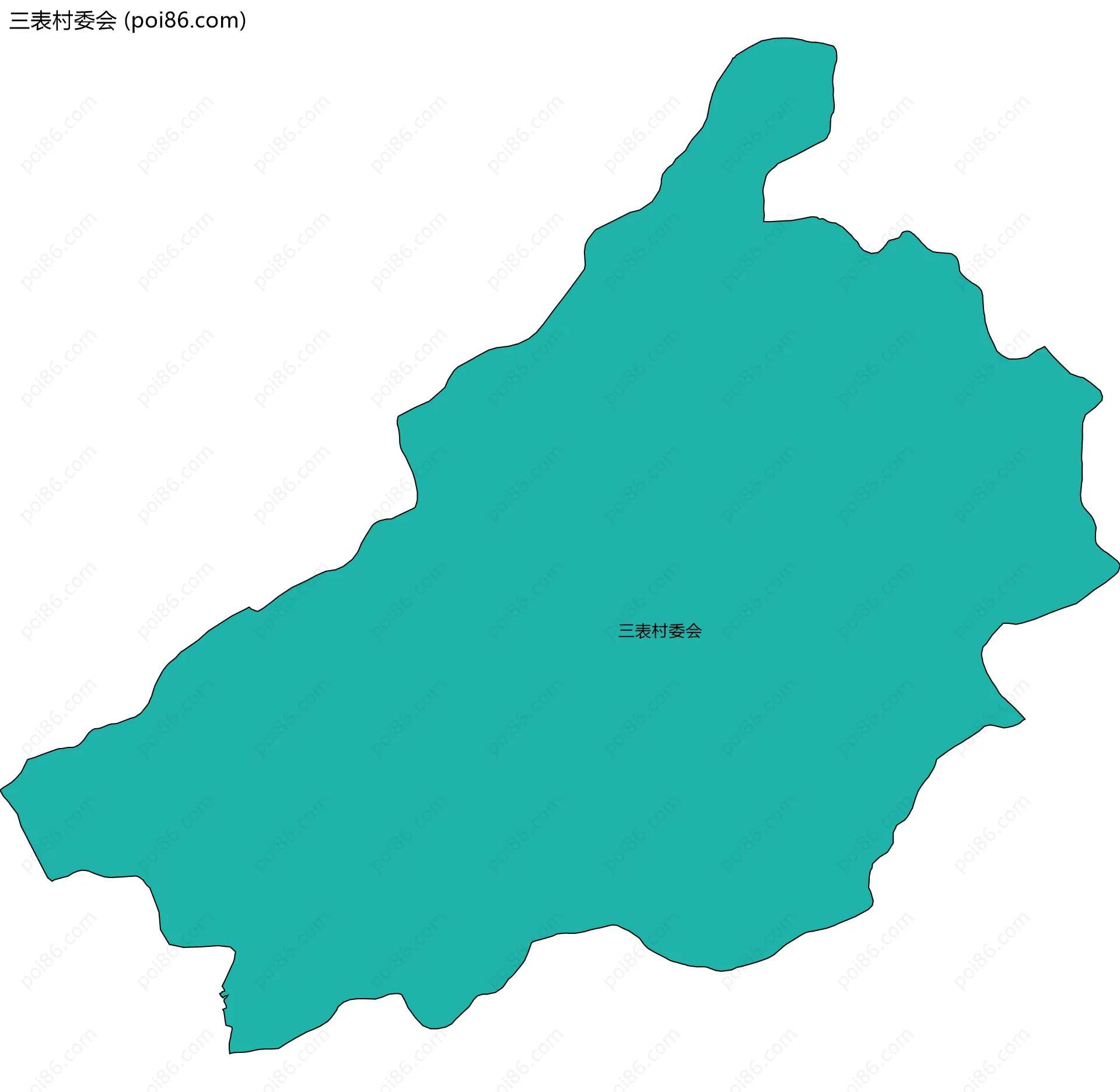 三表村委会边界地图