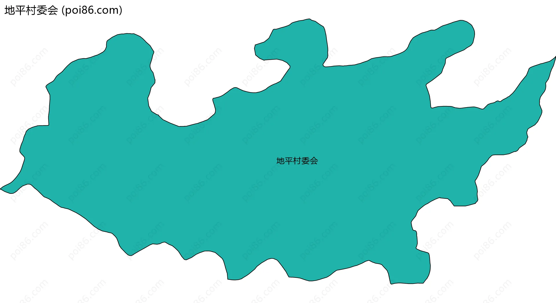 地平村委会边界地图