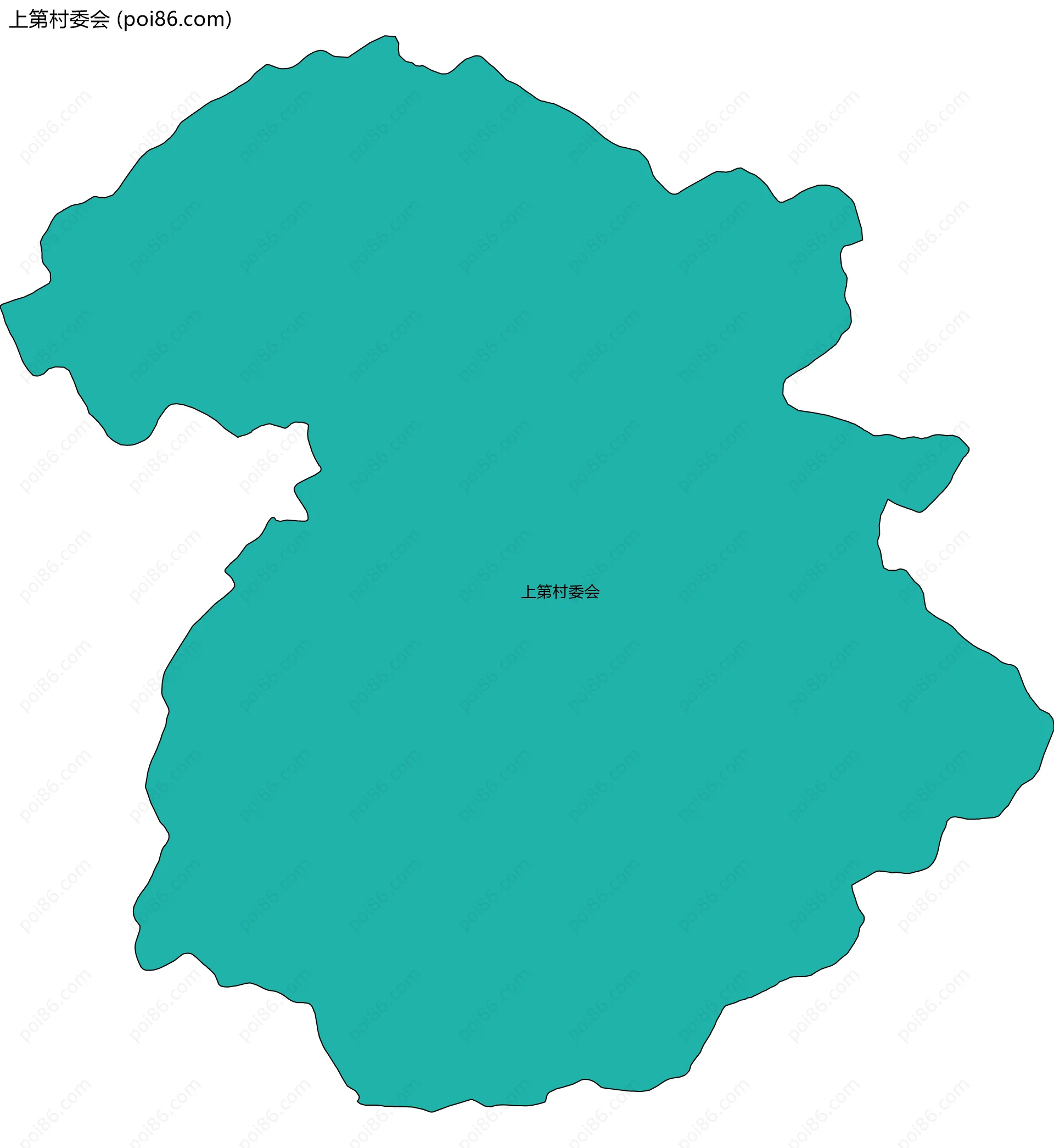 上第村委会边界地图